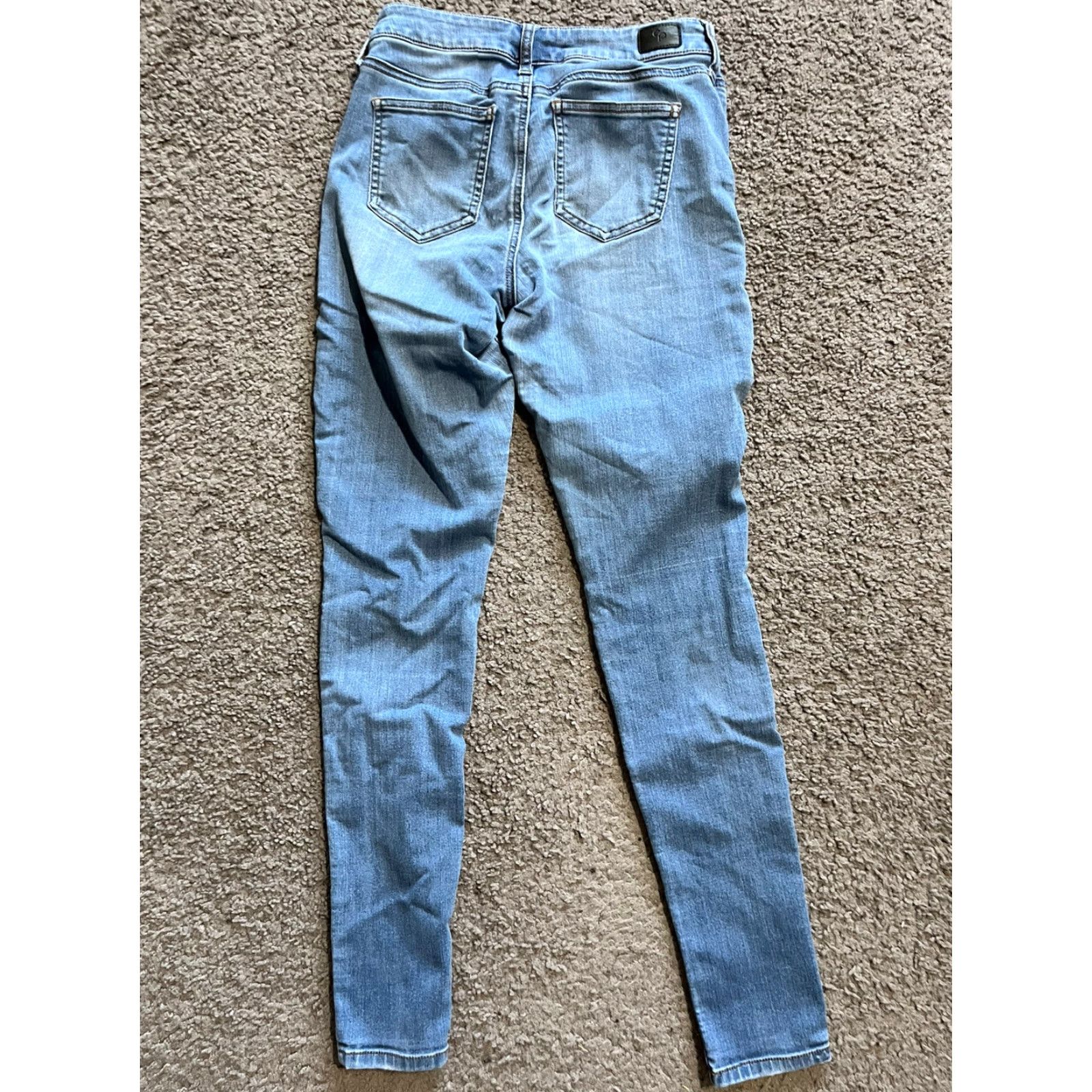 Vintage Celebrity Pink Dawson Super Skinny Jeans Juniors 1/25 Blue Low Rise Medium Wash Size 25" / US 0 / IT 36 - 3 Thumbnail