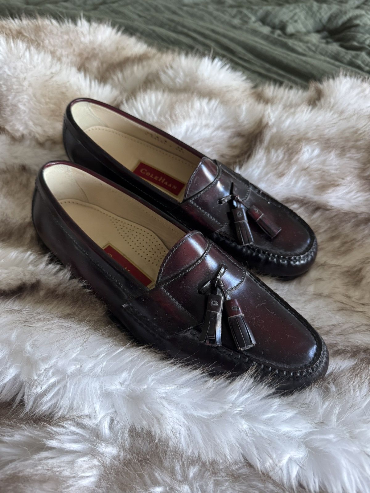 Cole Haan Oxblood Cole Haan Tassled Loafers Size US 9.5 / EU 42-43 - 1 Thumbnail
