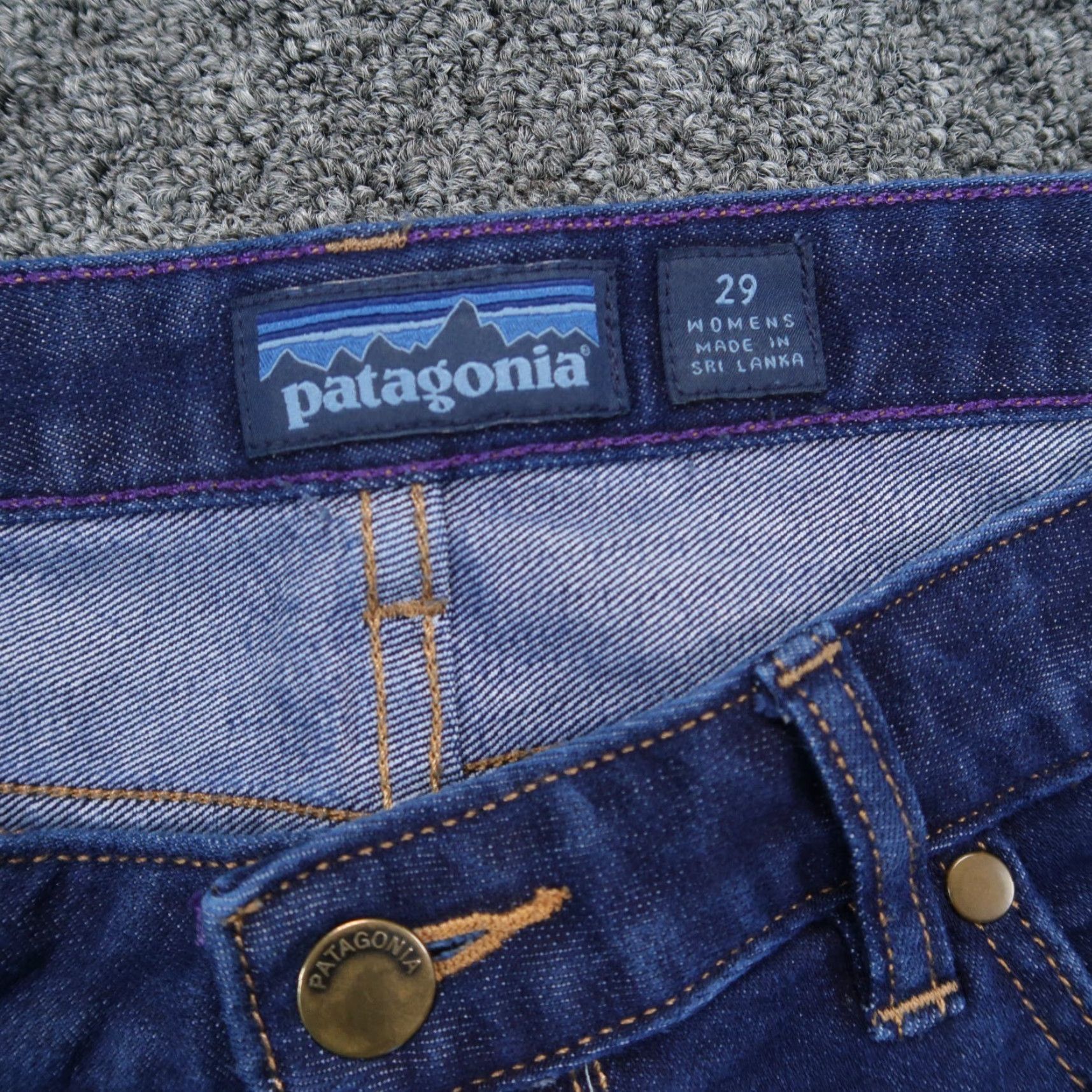 Patagonia Patagonia Jeans Womens 32x32 Blue Straight 5 Pocket Dark Wash Denim Jeans Size 24" / US 00 / IT 34 - 3 Thumbnail