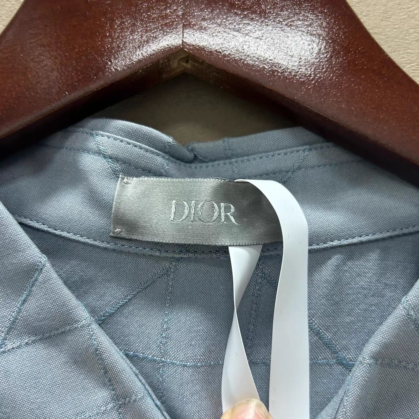 Dior Dior 25SS New Muted Blue Long Sleeve Shirt 41 Size US L / EU 52-54 / 3 - 3 Thumbnail