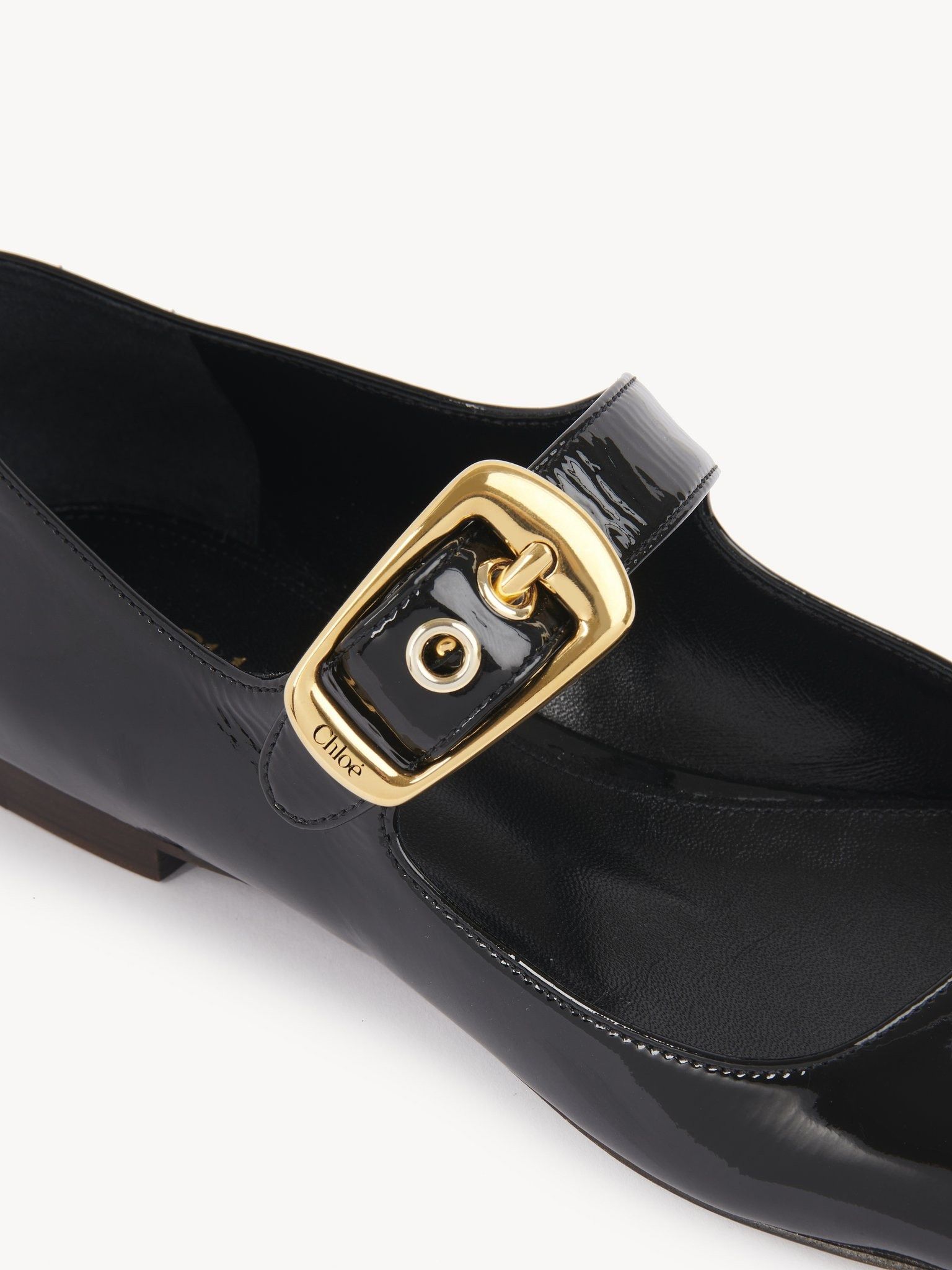 Chloe oc11z0525 Polly Ballerina in Black Size US 7 / IT 37 - 5 Thumbnail