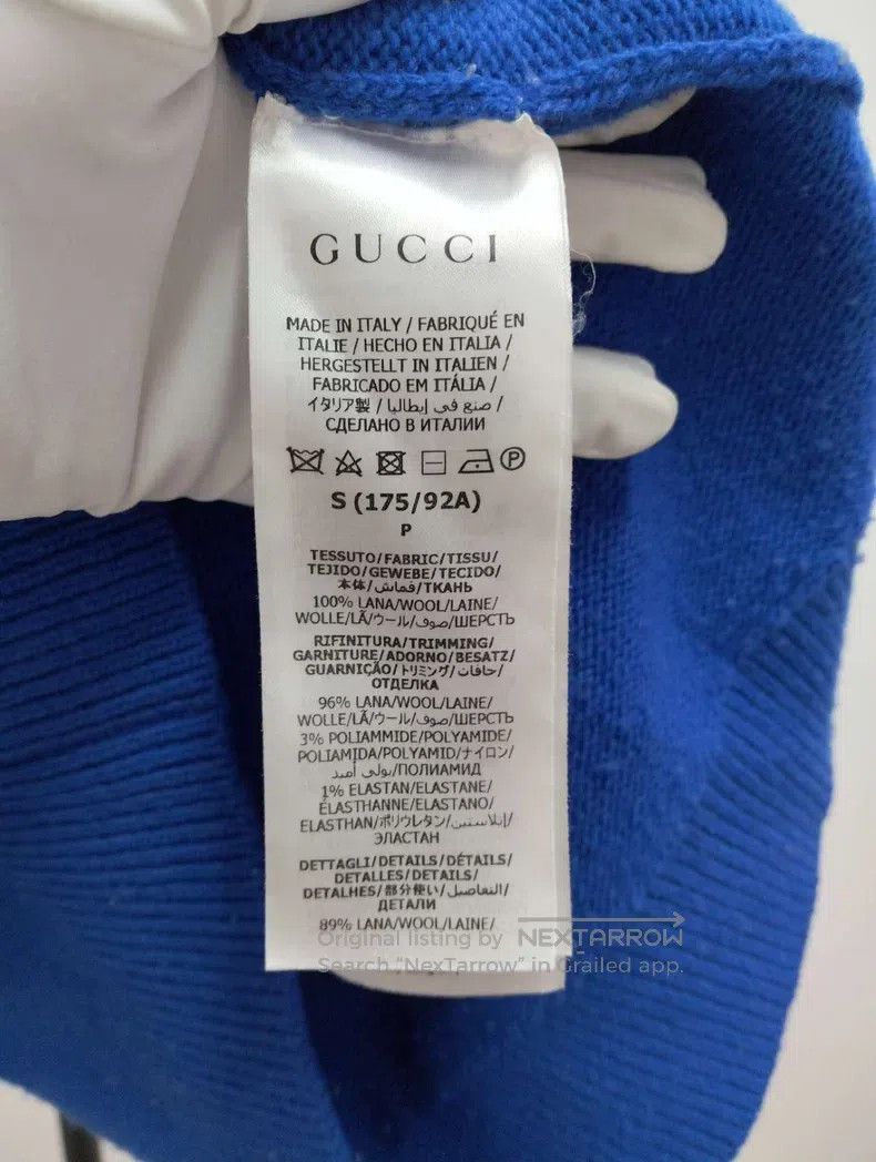 Gucci Gucci Blue sweater Size US S / EU 44-46 / 1 - 6 Thumbnail