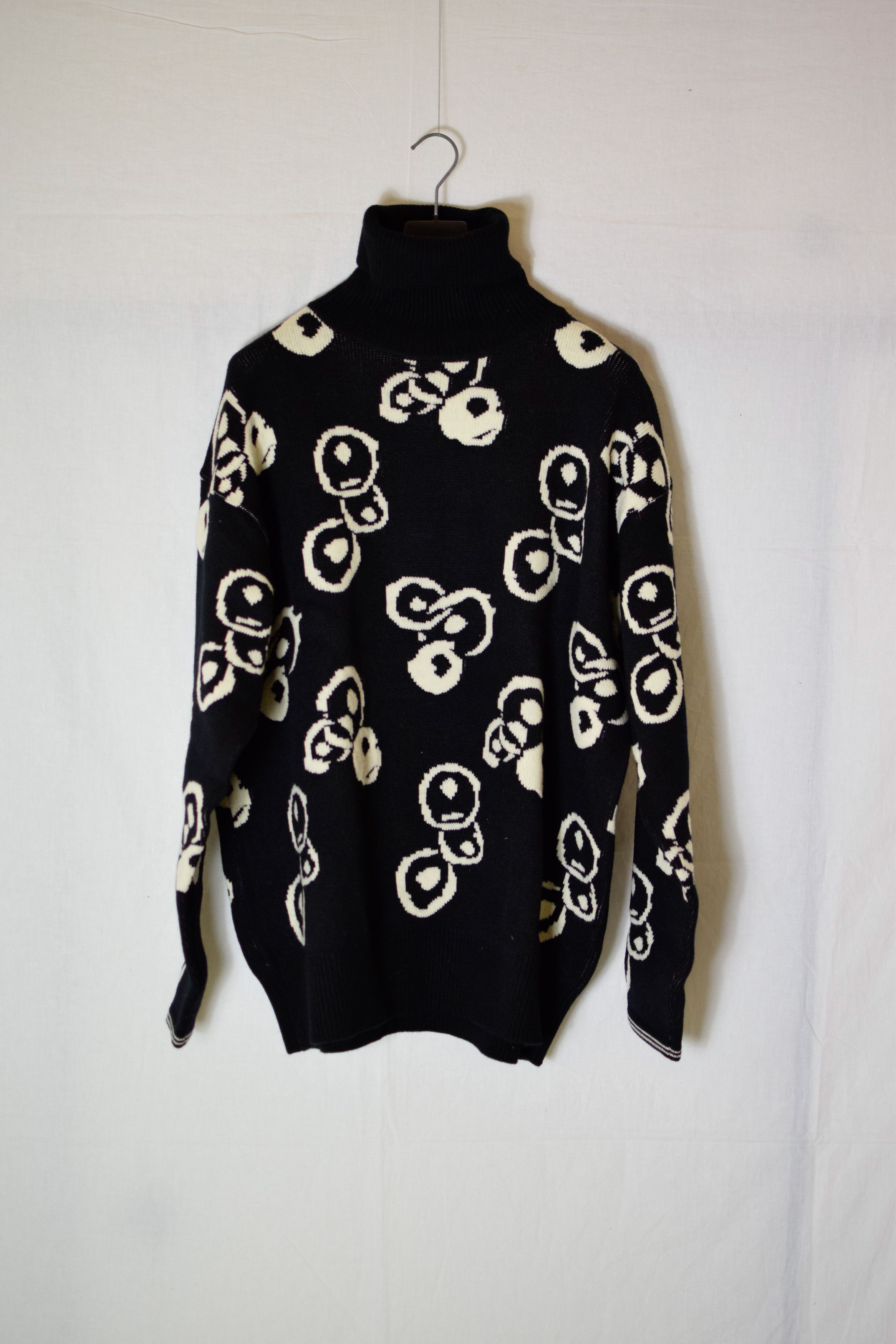 トップス Yohji Yamamoto TENUGUI TURTLE NECK KNIT Yohji Yamamoto YYPH Tenugui Print Turtleneck - HJ-K88-990 | Grailed