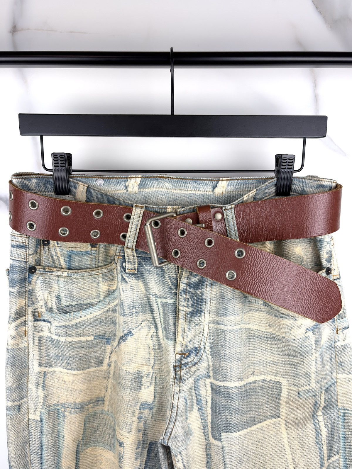 Comme des Garcons Comme des Garcons Homme Plus Prong Buckle Leather Belt Size ONE SIZE - 1 Thumbnail
