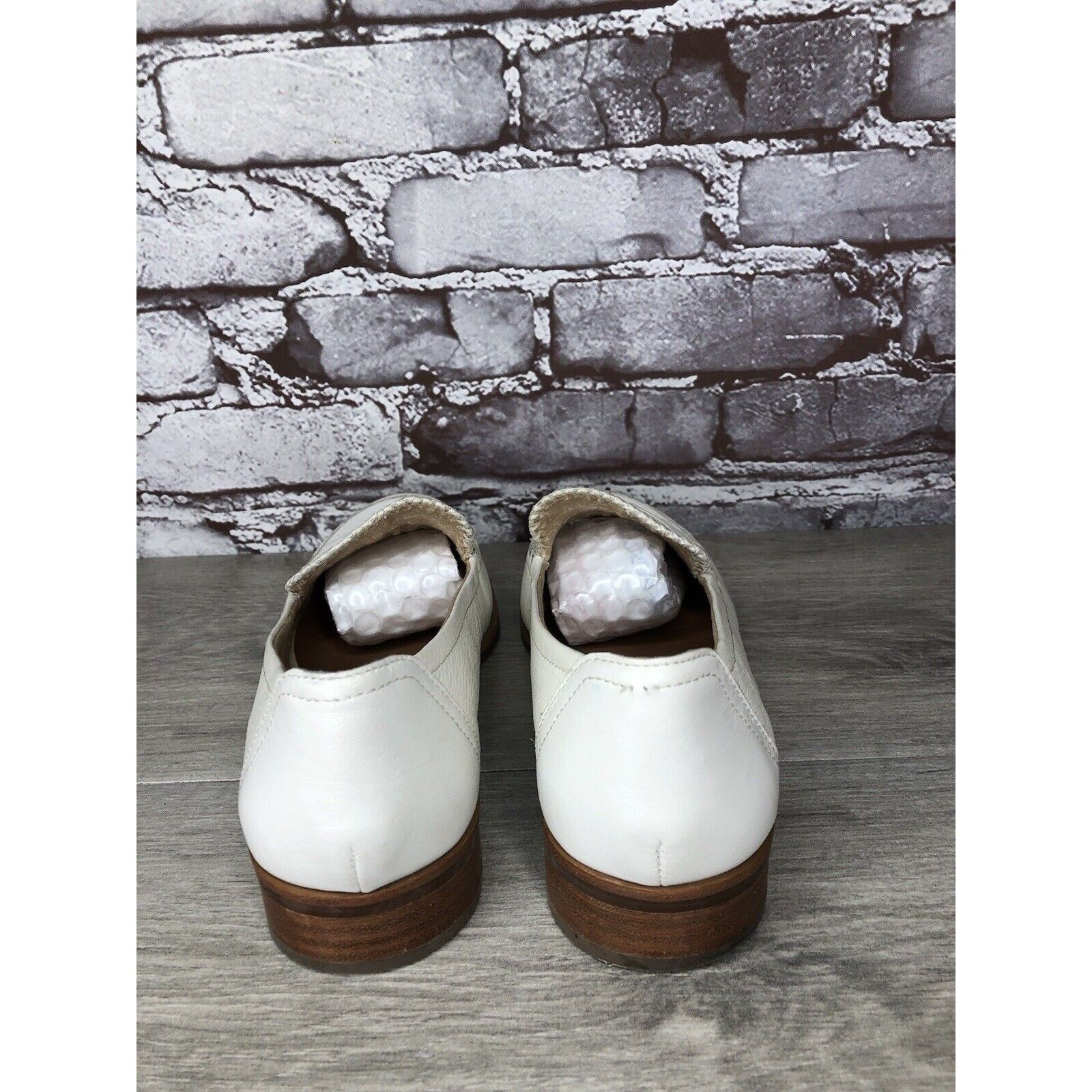Other Ellen Degeneres ED Laddie White Leather Heart Loafers Shoes Size US 8 / IT 38 - 5 Thumbnail