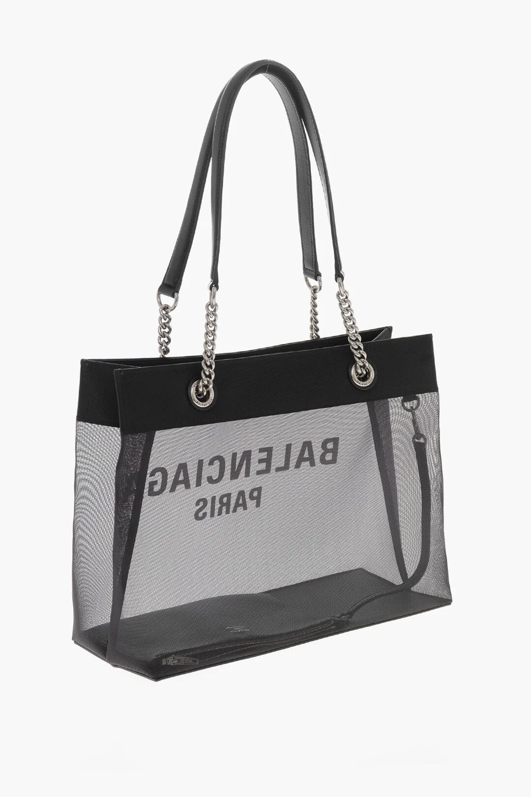 Balenciaga og1mm0326 Size: OS / Semi-Transparent Tote Bag in Black Size ONE SIZE - 2 Thumbnail