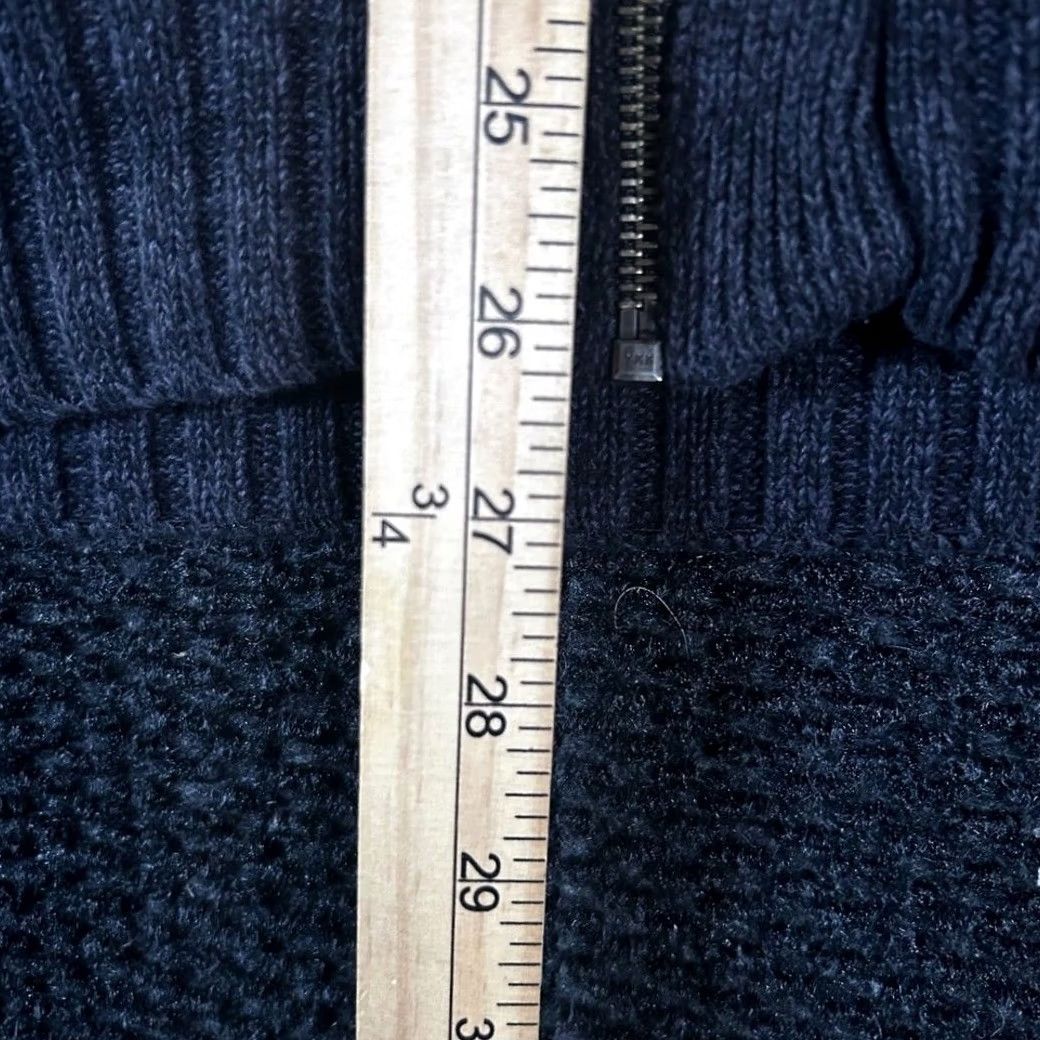 Vintage VINTAGE Boston Traders Sweater L Gray Mens Cable Knit Sherpa Lined Full Zip Size Size US L / EU 52-54 / 3 - 6 Thumbnail