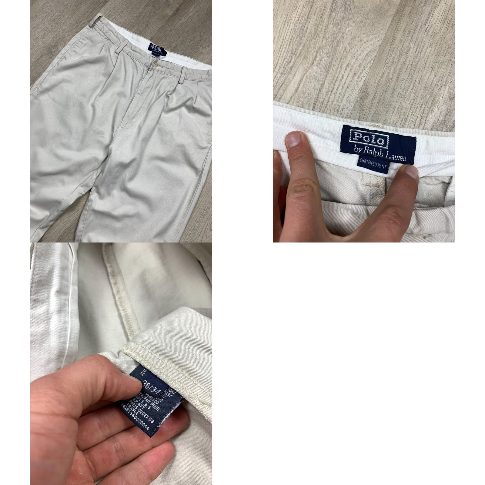 Polo Ralph Lauren Polo Ralph Lauren Vintage Pants Chino Mens Chatfield Size 36 Beige Trousers Size US M / EU 48-50 / 2 - 8 Thumbnail
