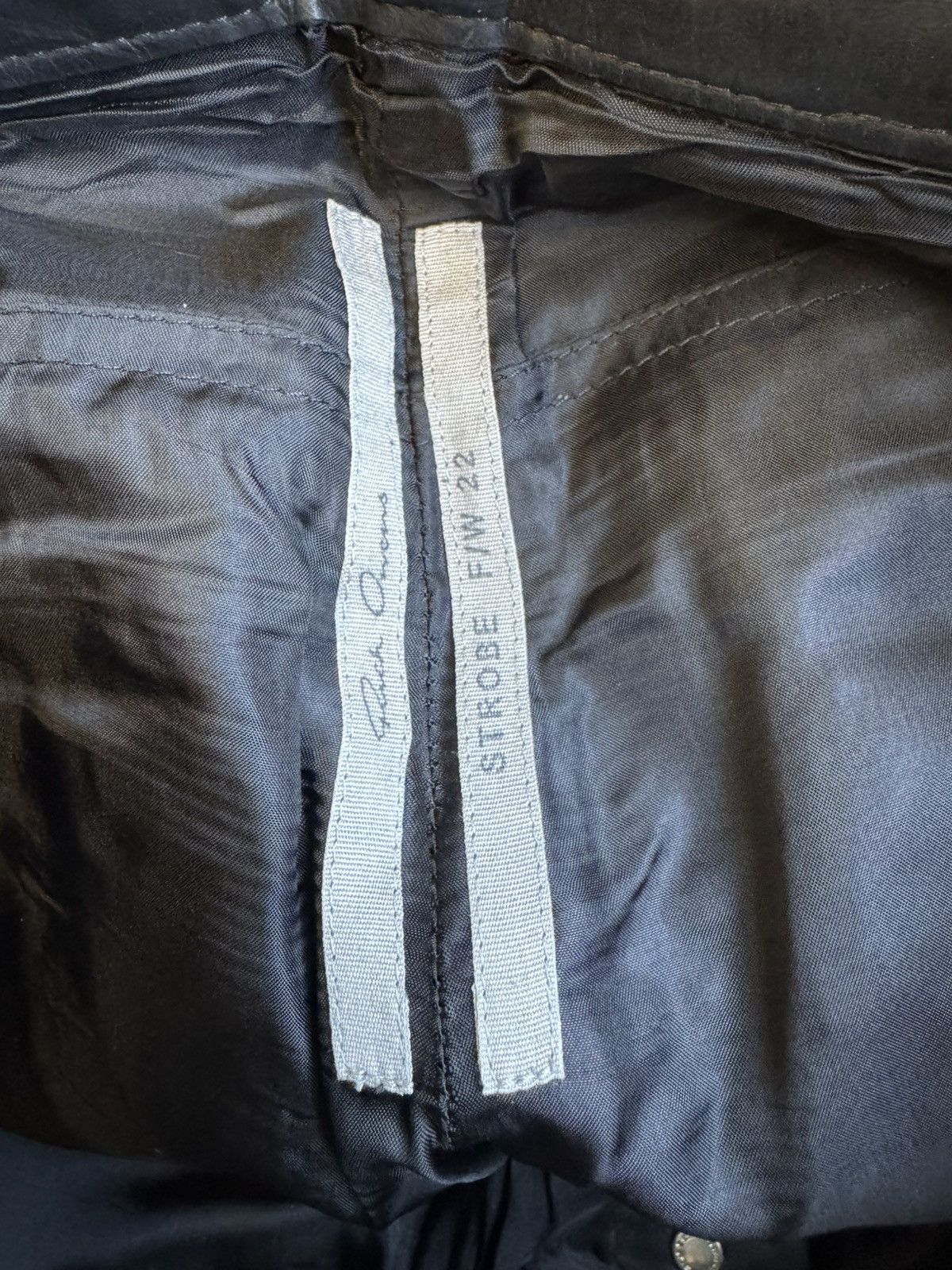 Rick Owens Rick Owens FW22 Strobe Leather Bottoms Size US 30 / EU 46 - 5 Thumbnail