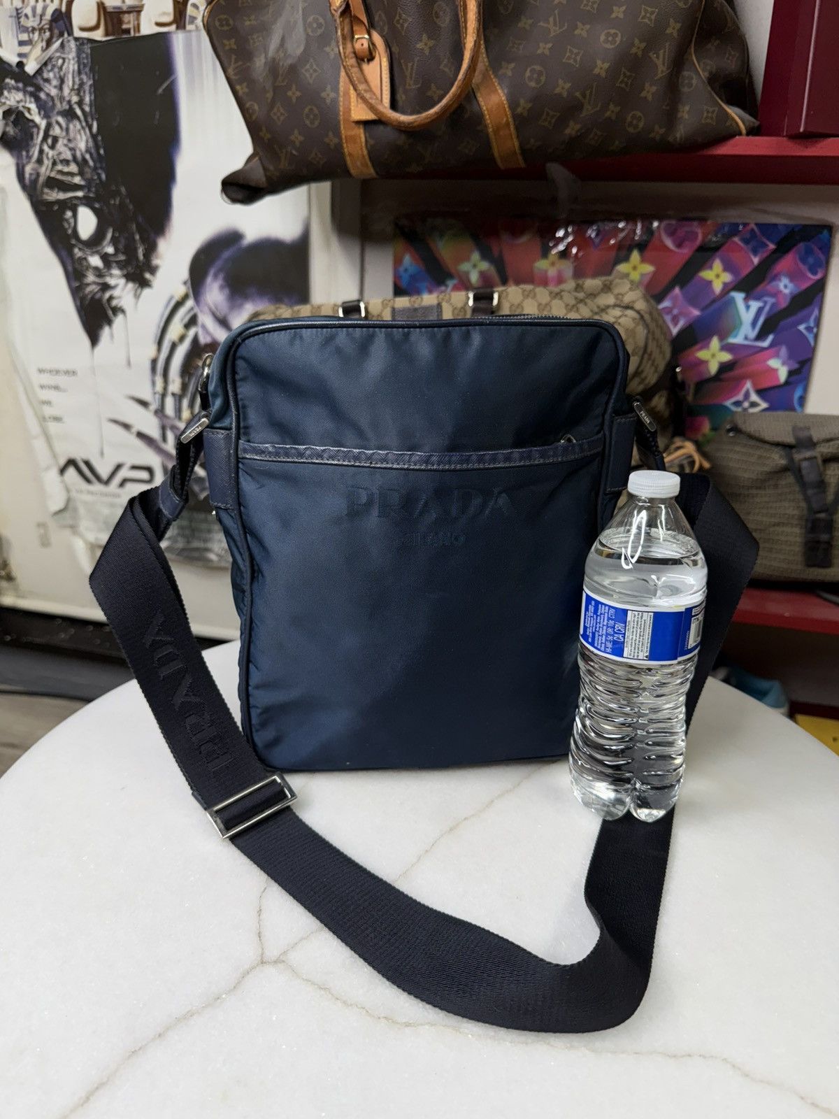 Prada Prada Messenger Nylon Bag Prada Logo Crossbody Bag Preowned Size ONE SIZE - 10 Thumbnail
