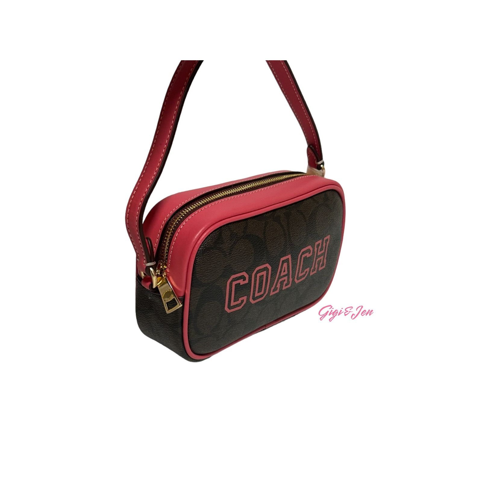 Coach Coach Women Jamie Wristlet In Signature Canvas With Varsity Size ONE SIZE - 6 Thumbnail
