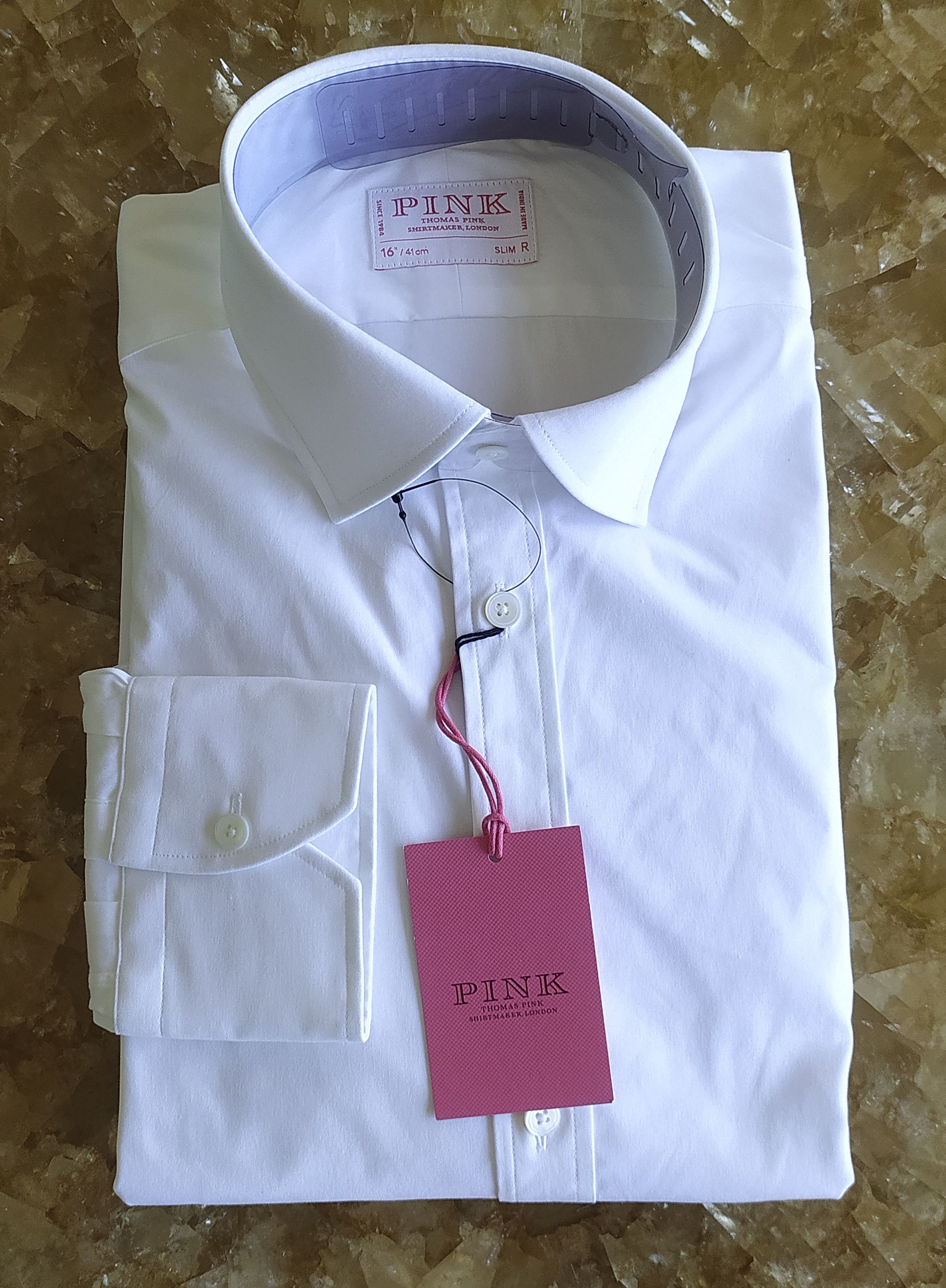 Thomas Pink Formal Stretch poplin Shirt Free Shipping T/129