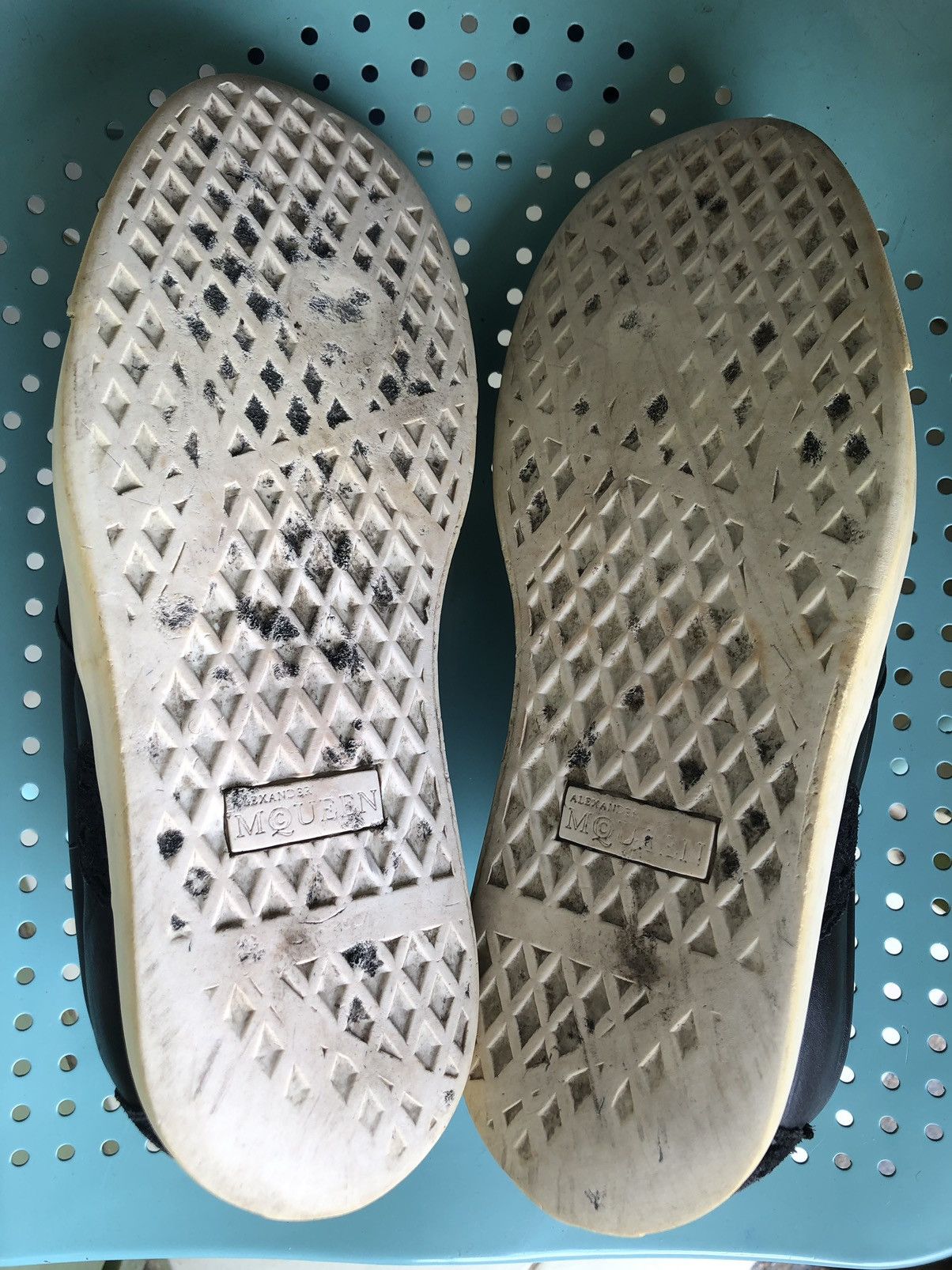 Alexander McQueen Alexander McQueen 432336 Black Leather Sneakers size 40 Size US 6.5 / EU 39-40 - 20 Thumbnail