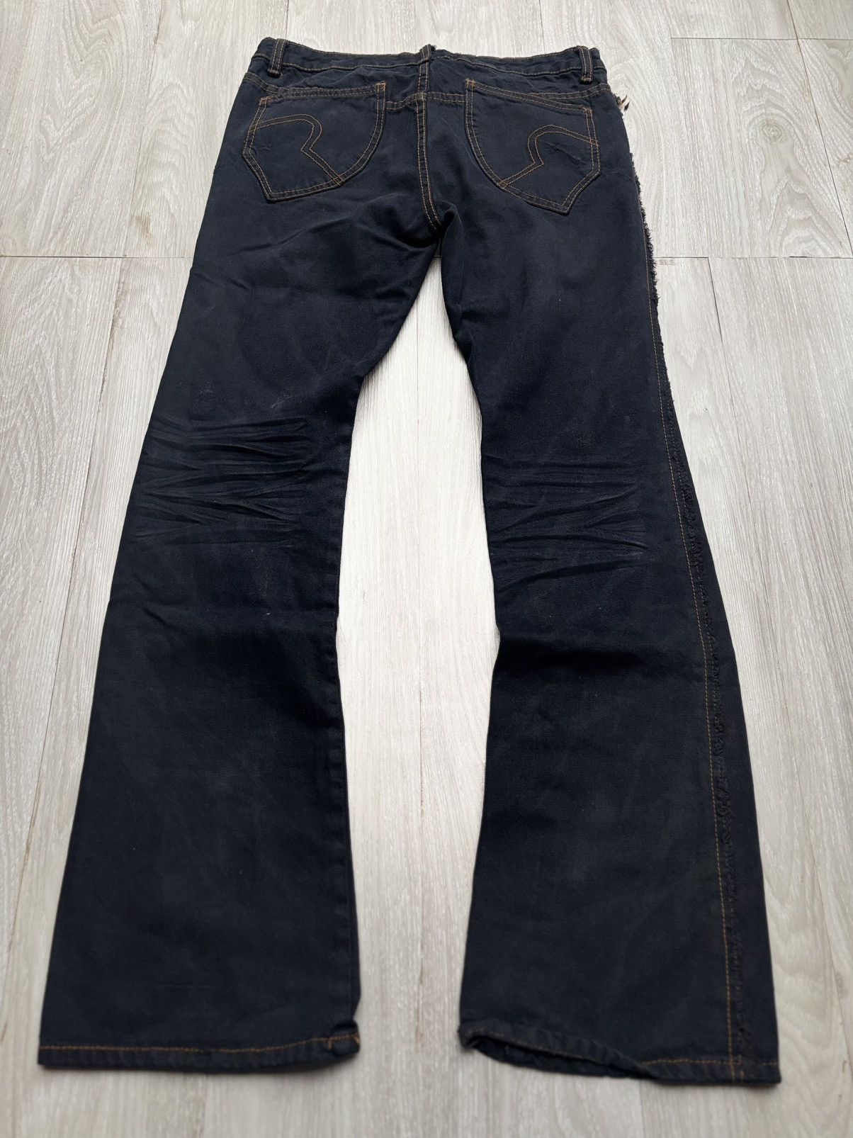 Japanese Brand Philodox lace-up flare jeans Size US 28 / EU 44 - 3 Thumbnail