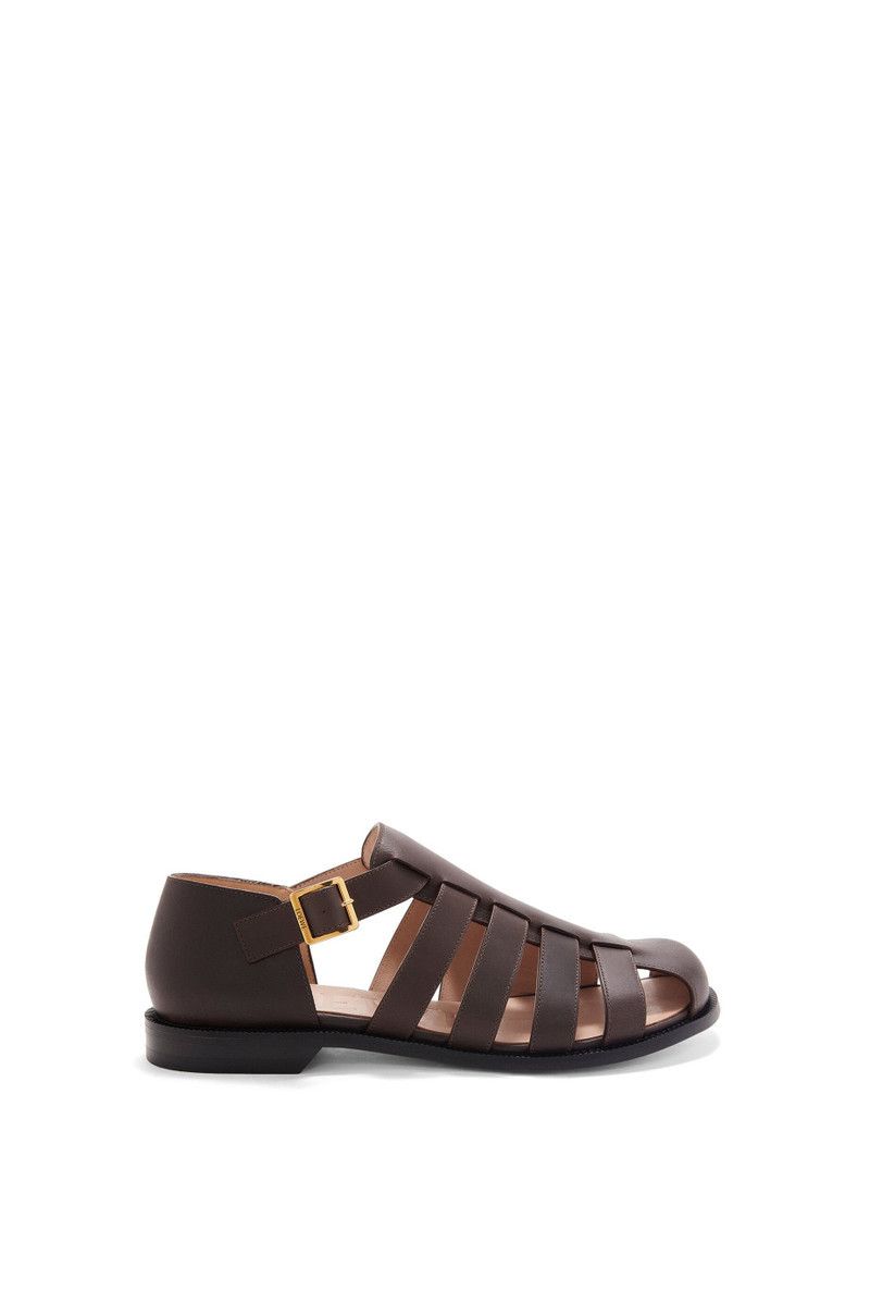 Loewe o1in1g0426 Campo Sandals in Dark Brown Size US 8 / EU 41 - 1 Thumbnail