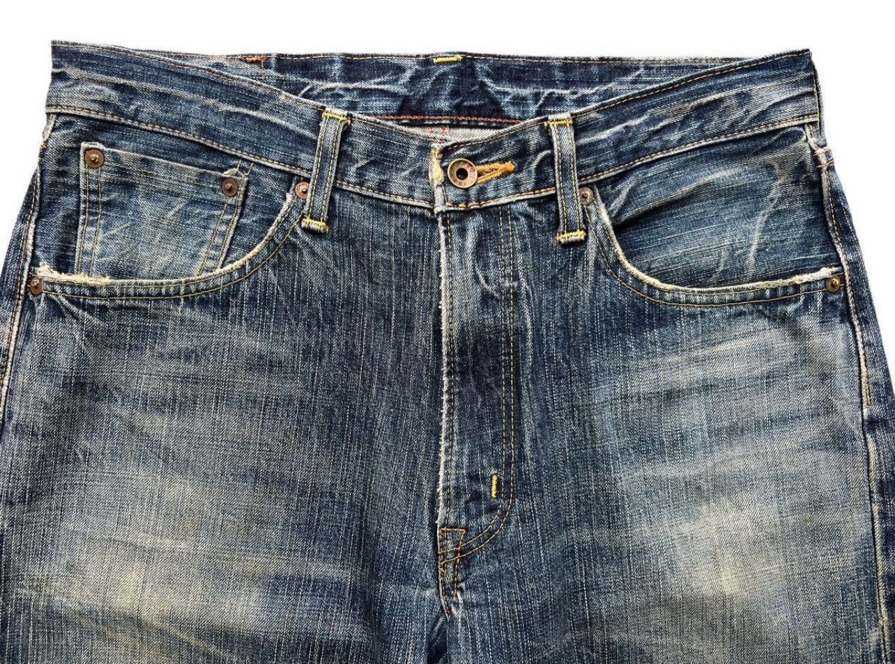 Edwin Vintage Edwin 505zx Selvedge Distressed Denim Jeans 33x31 Size US 33 - 9 Thumbnail