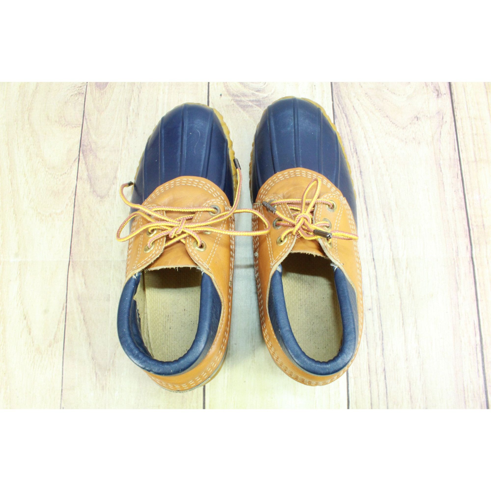 L.L. Bean Vintage LL Bean Maine Hunting Gumshoes Tan Navy Size US 7 / IT 37 - 8 Thumbnail