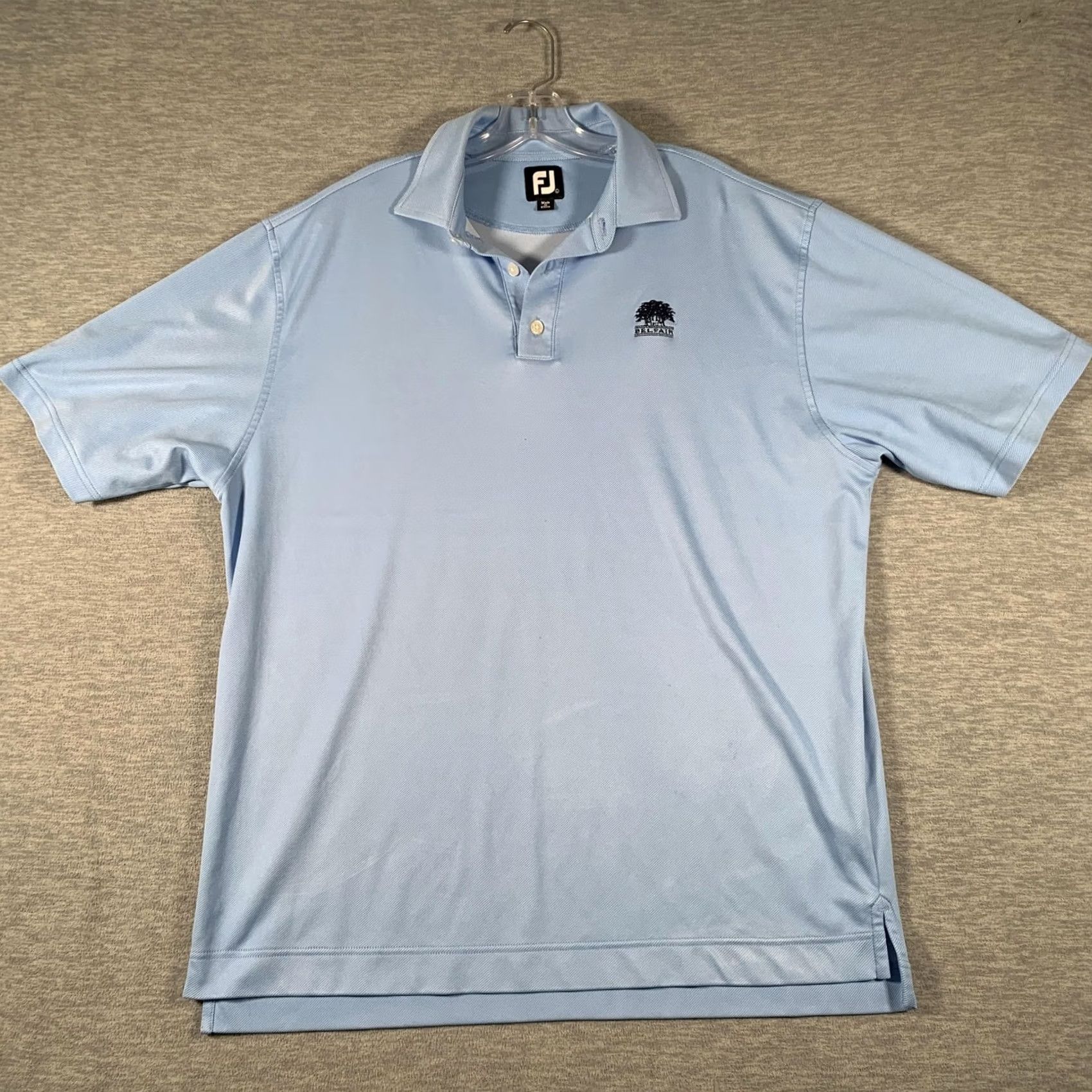 Footjoy FootJoy Polo Shirt Mens Large Blue Stripe Belfair Golf Performance Top Size US L / EU 52-54 / 3 - 2 Thumbnail