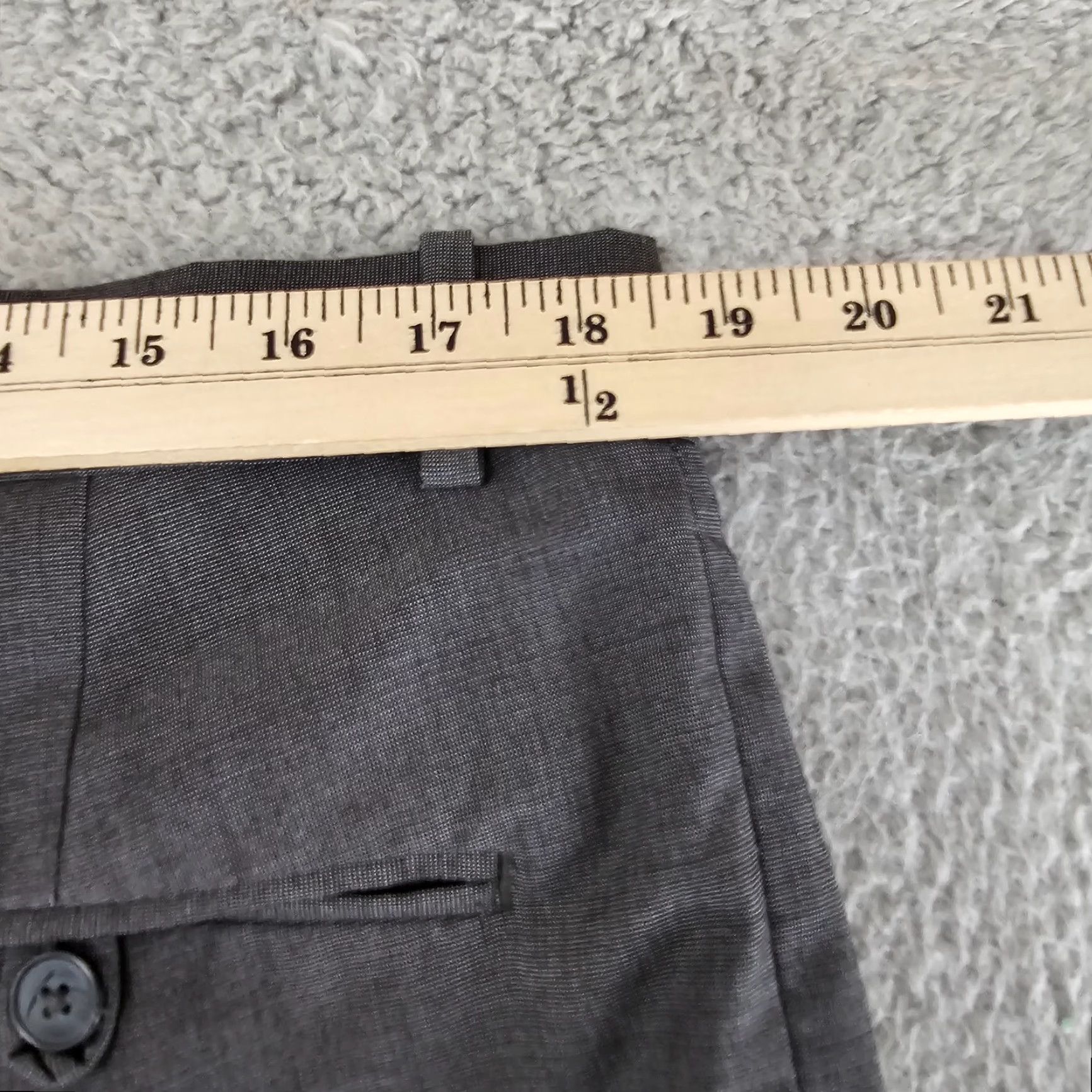 H&M H&M Dress Pants Mens 38R Grey Stretch Flat Front Trousers 38x27 Slacks Size US 38 / EU 54 - 7 Thumbnail