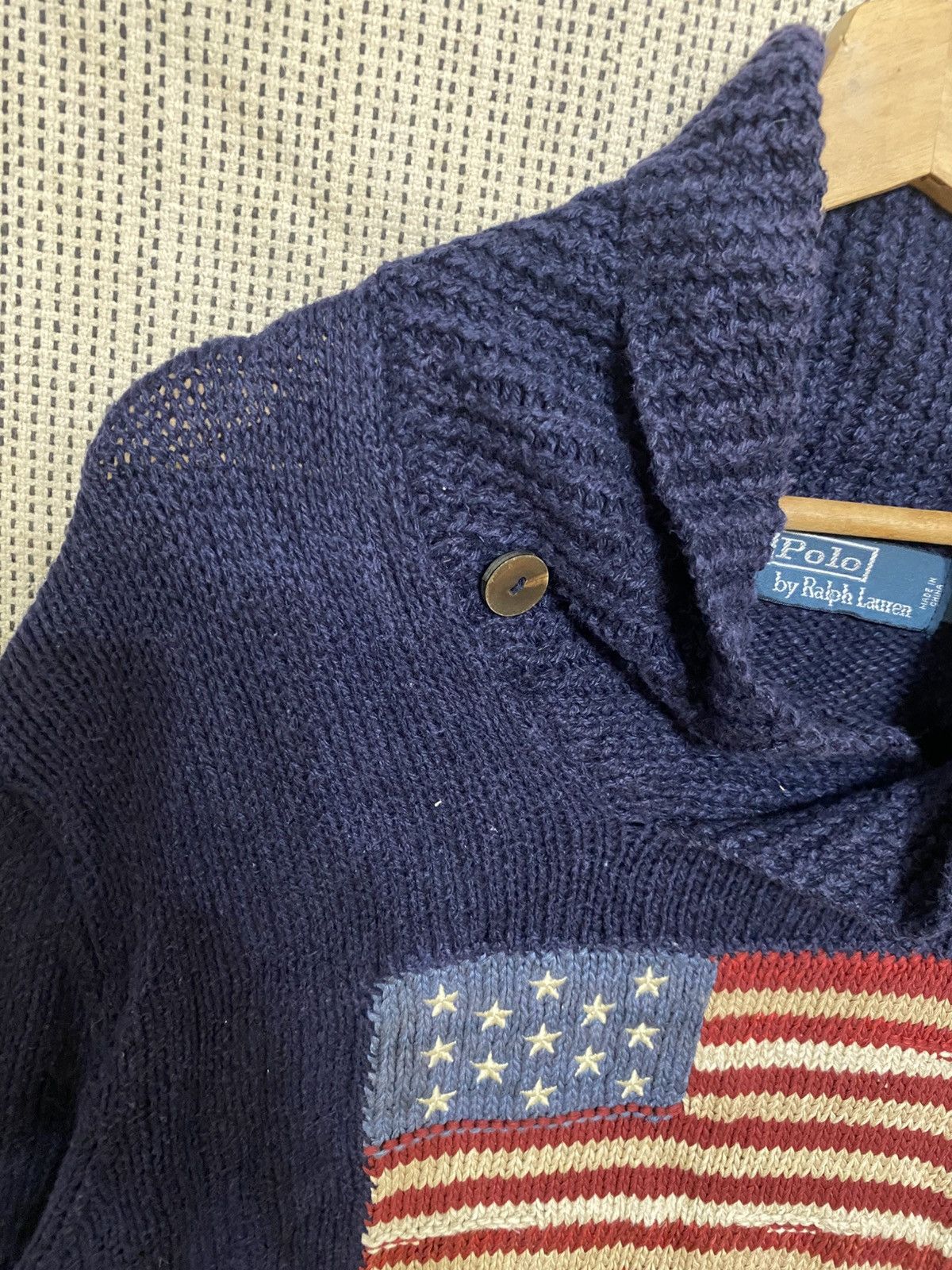 Polo Ralph Lauren Vintage Polo Ralph Lauren USA FLag knitted sweater Size US L / EU 52-54 / 3 - 4 Thumbnail