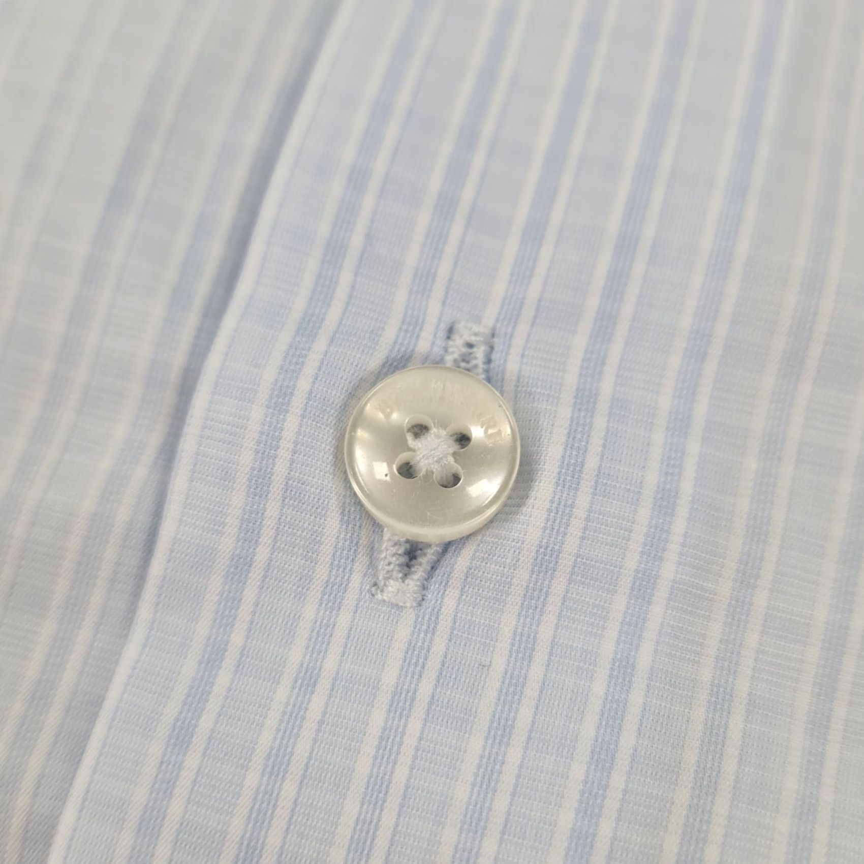 Vintage Billionaire Couture Mens Shirt Light Blue XL 17 Check Cotton Button Up Size US XL / EU 56 / 4 - 5 Thumbnail