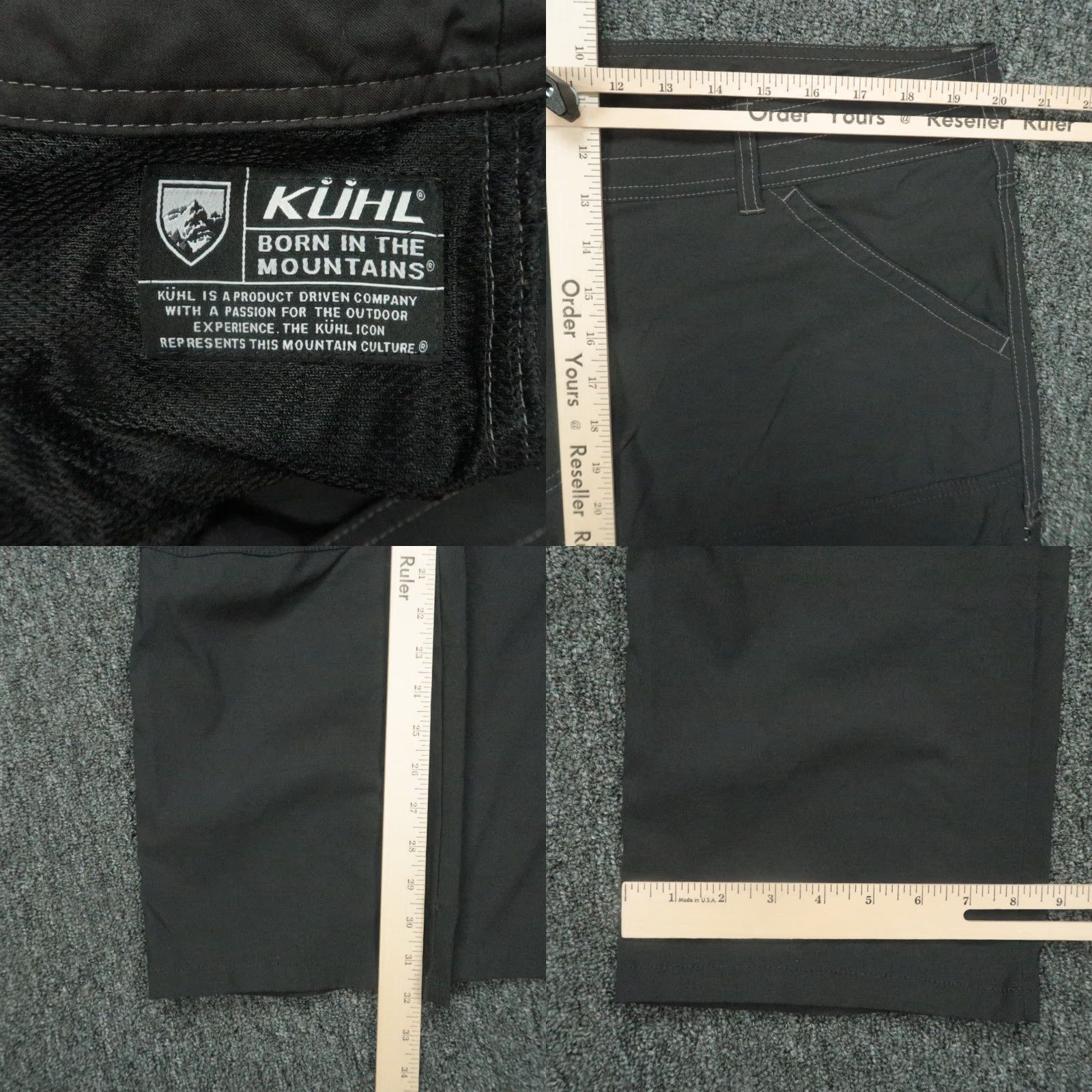 Vintage Kuhl Pants Mens 40x32 Gray Hiking Lightweight Nylon Spandex Pockets 5-Pocket; Zip Snap Front Straight Inseam 32" Regular Mens Clothing Size US 40 / EU 56 - 8 Thumbnail