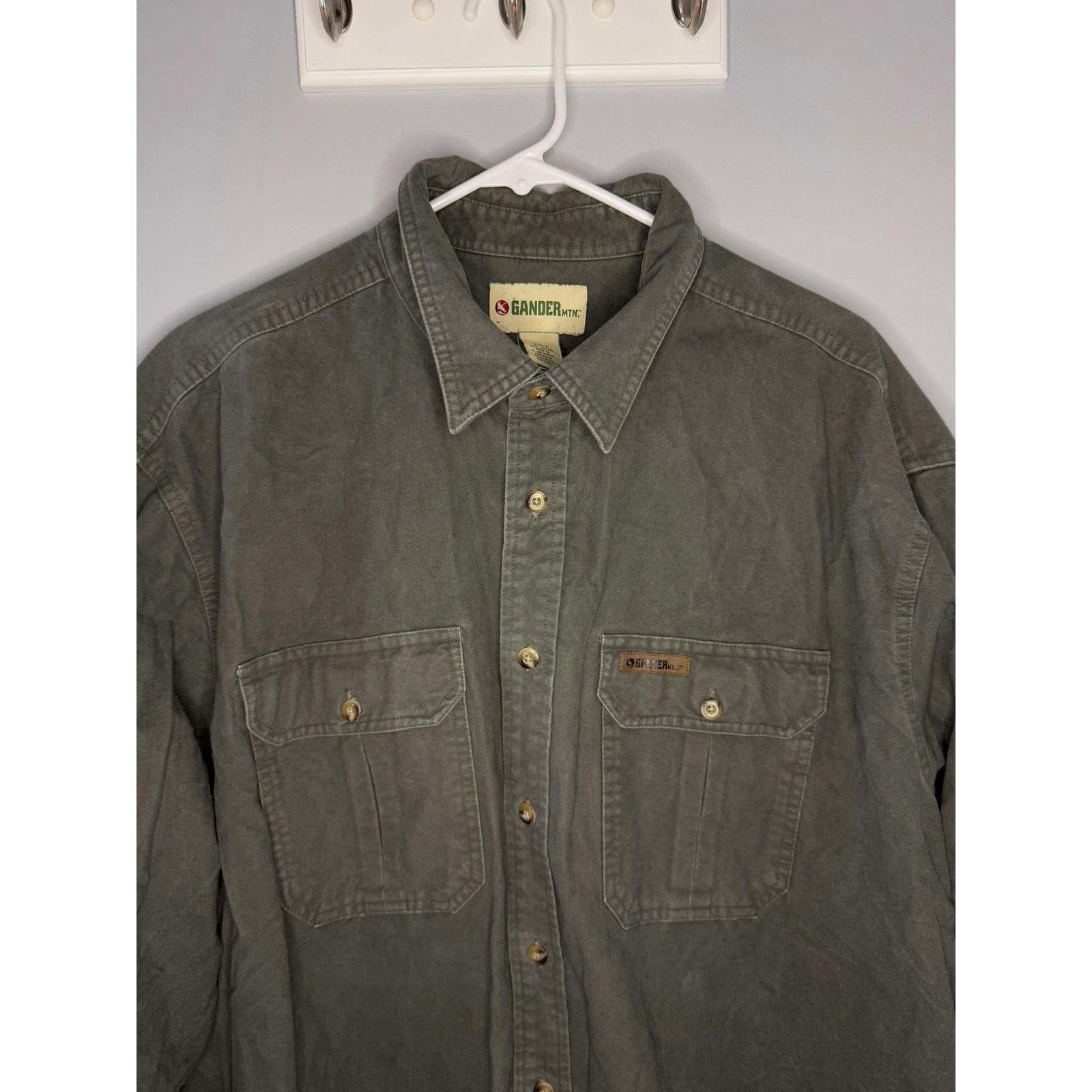 Other Gander Mountain 100% Cotton Button-Up Shirt Green Men's 2XLT Size US XXL / EU 58 / 5 - 3 Thumbnail