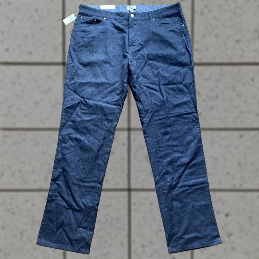 Peter Millar Peter Millar Pants Mens Size 40 Navy Blue Flannel Mountainside 5 Pocket NWT Size US 40 / EU 56 - 1 Thumbnail