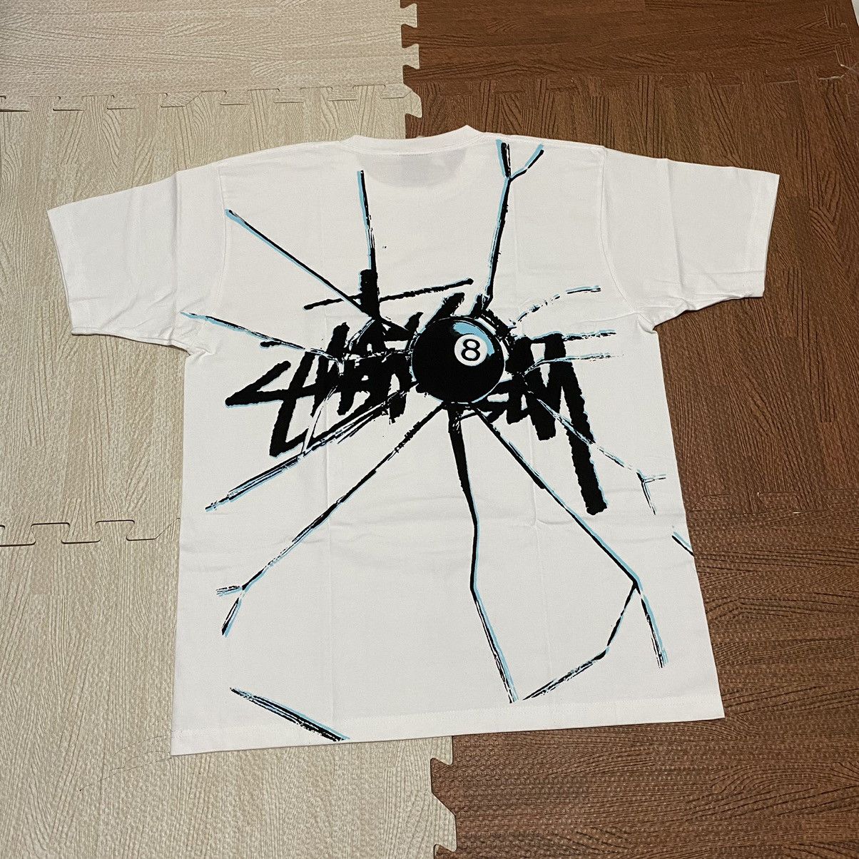 image of Stussy Shattered Tshirt in White, Men's (Size Large)