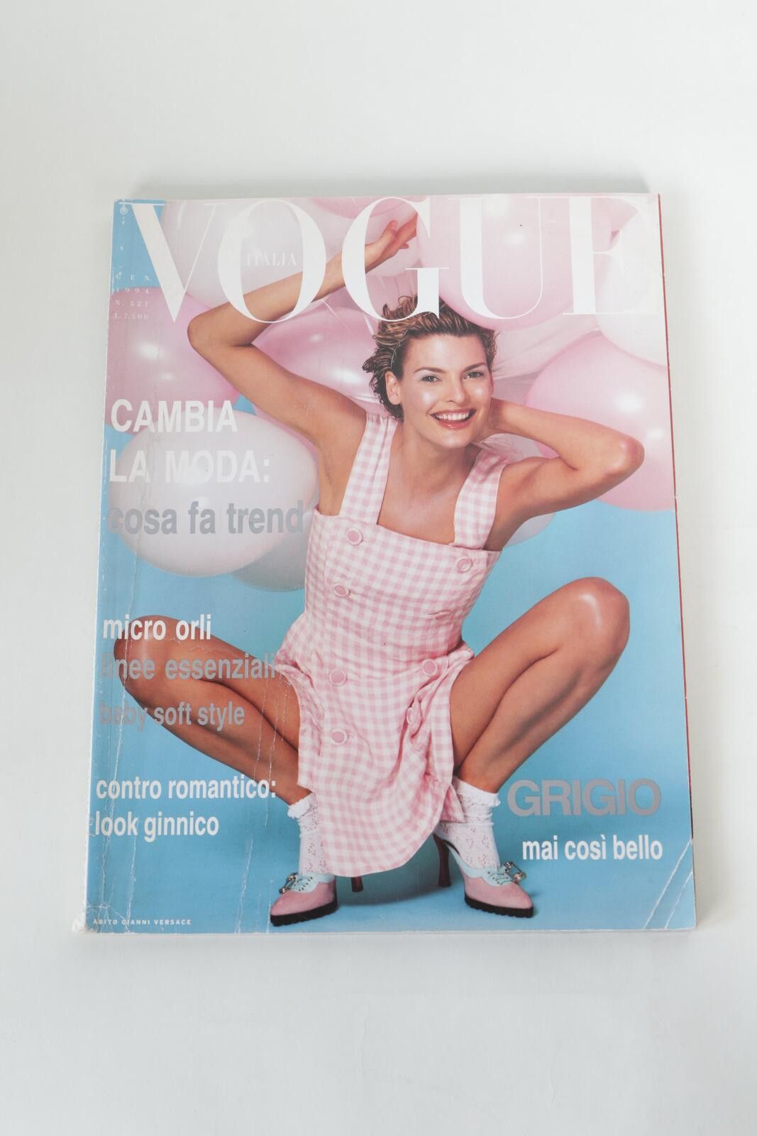 Other 94' Vogue Italia Linda Evangelista Cambia La Moda Magazine Size ONE SIZE - 1 Thumbnail