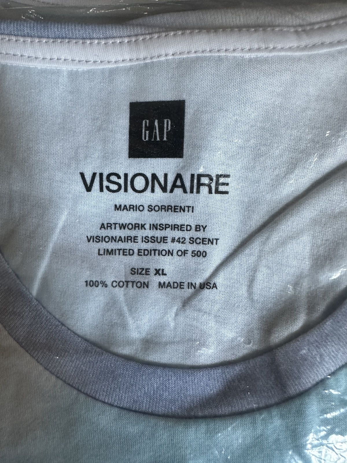 Gap × Visionaire Publications VISIONAIRE x GAP MARIO SORRENTI T Shirt NEW! Size US XL / EU 56 / 4 - 2 Thumbnail
