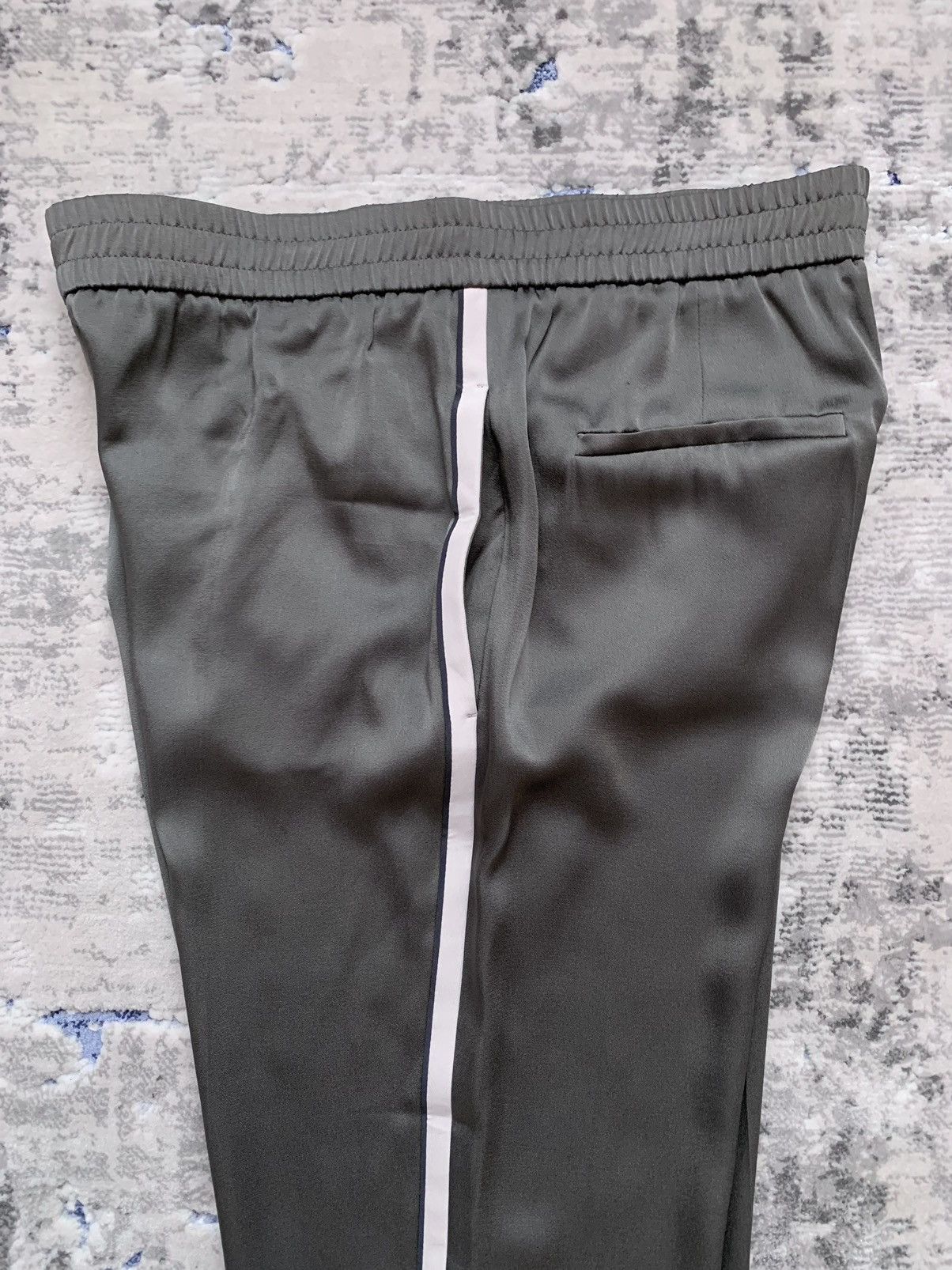 Brunello Cucinelli Brunello Cucinelli Track Stripe Pull-On Silk Pant Size 30" / US 8 / IT 44 - 13 Thumbnail