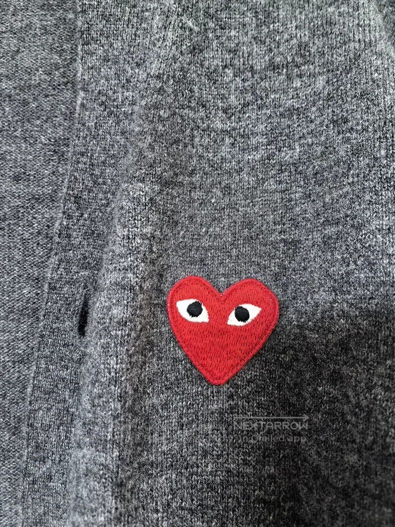 Comme des Garcons Comme Des Garcons Red Heart Wool Cardigan Size L / US 10 / IT 46 - 2 Thumbnail