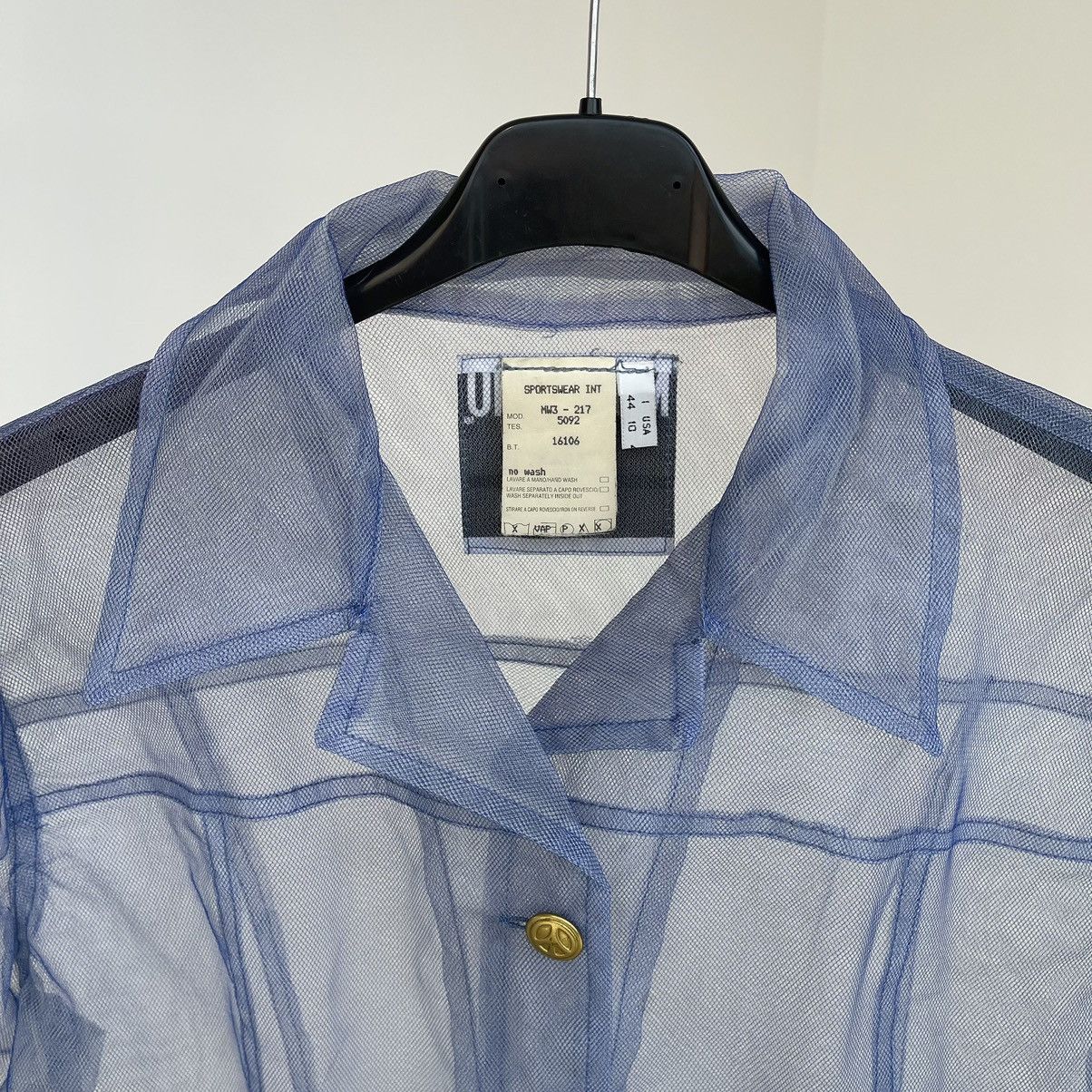 Moschino Vintage Moschino Net Transparent Blue Light Jacket Size: M Size M / US 6-8 / IT 42-44 - 4 Thumbnail