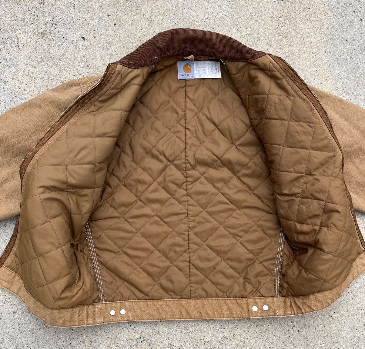 Carhartt Vintage Carhartt Detroit Jacket Quilt Lined Union Made USA Size US S / EU 44-46 / 1 - 7 Thumbnail