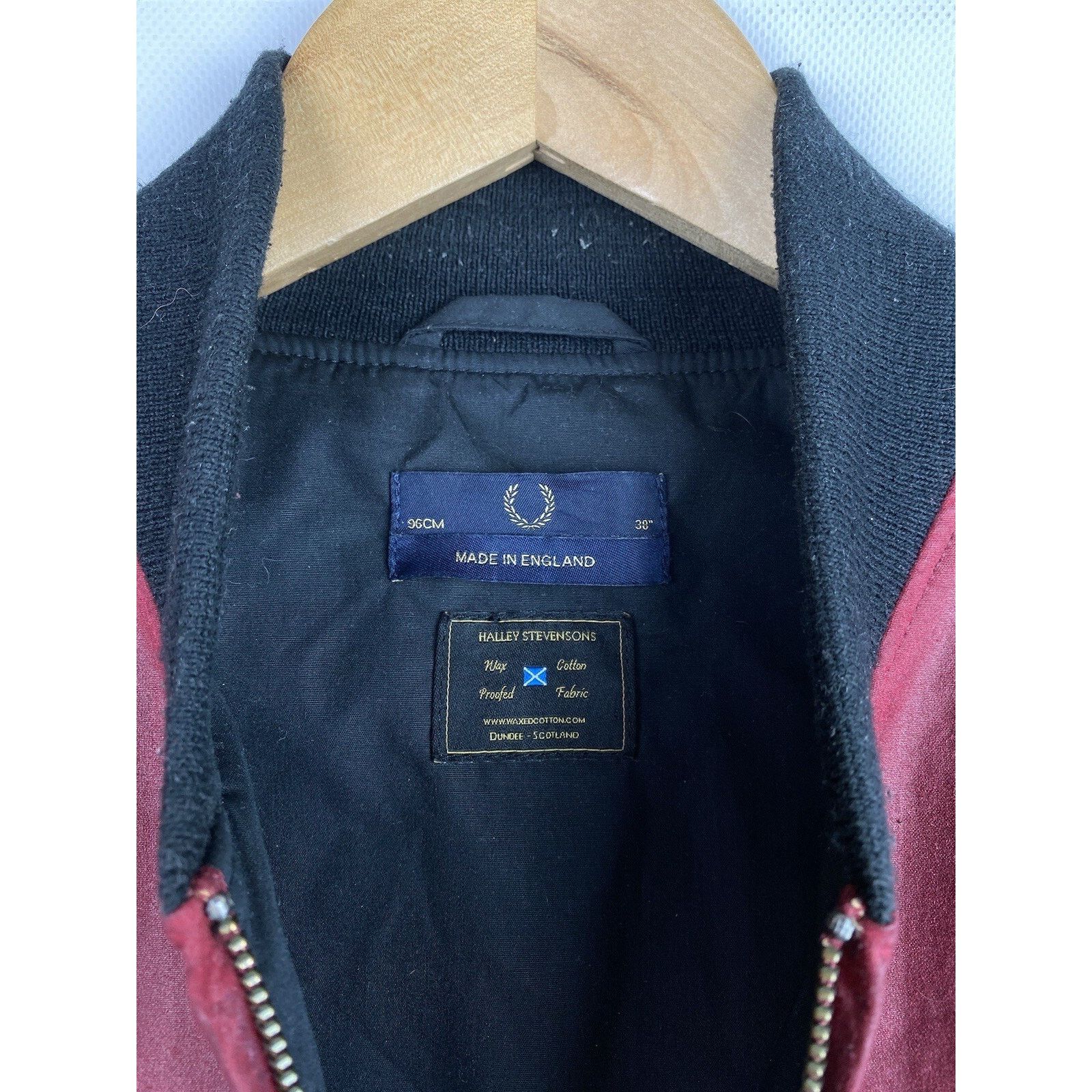Fred Perry Fred Perry Halley Stevensons waxed bomber jacket size 38" Size US M / EU 48-50 / 2 - 19 Thumbnail