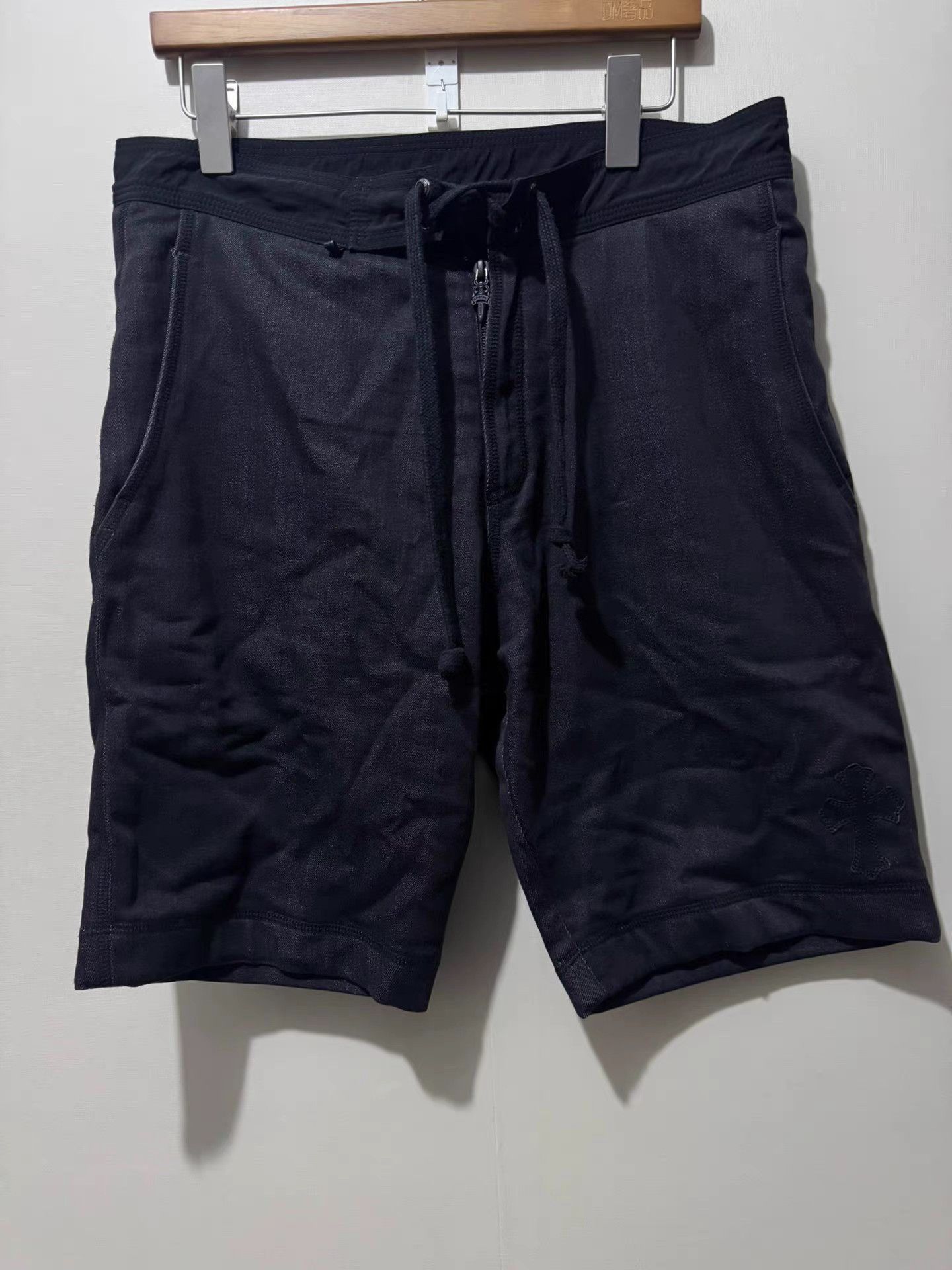 Chrome Hearts CHROME HEARTS Black Athletic Shorts K13 Size US 35 - 1 Thumbnail