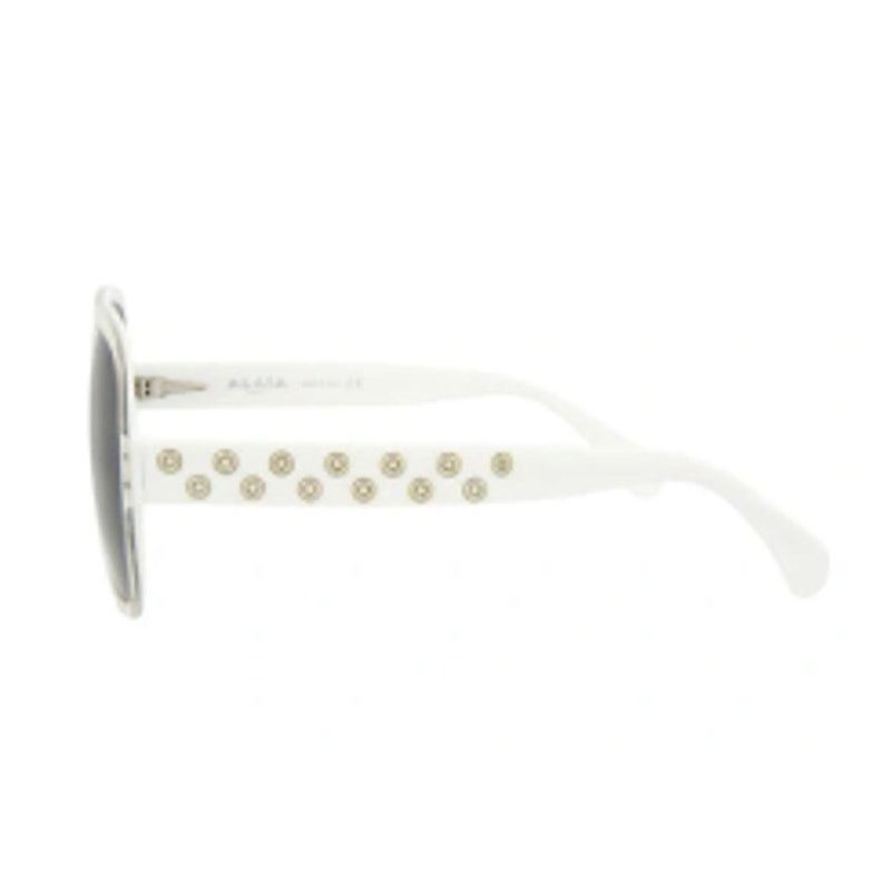Alaia Alaïa 56mm Square Sunglasses white grey Size ONE SIZE - 4 Thumbnail