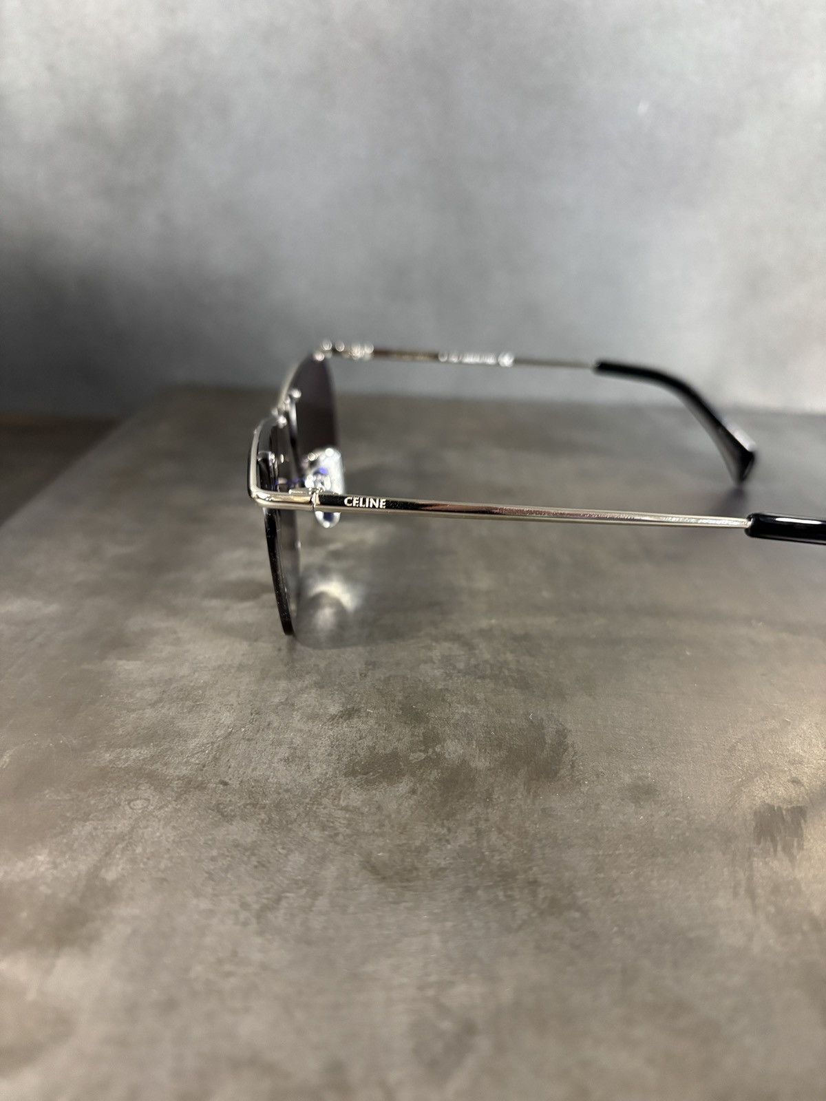 Vintage Metal Half Rim Sunglasses Celine Style Designer CL 40307U Size ONE SIZE - 10 Thumbnail