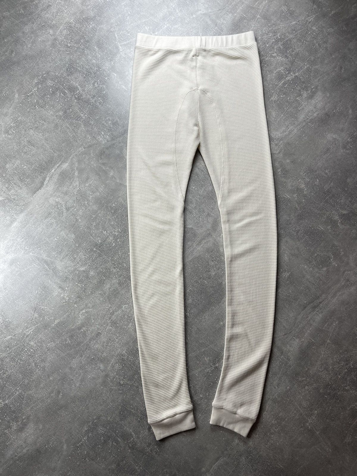 Off-White Off White Ribbed Cotton Thermal Long Johns Ivory Size L Size US 36 / EU 52 - 6 Thumbnail