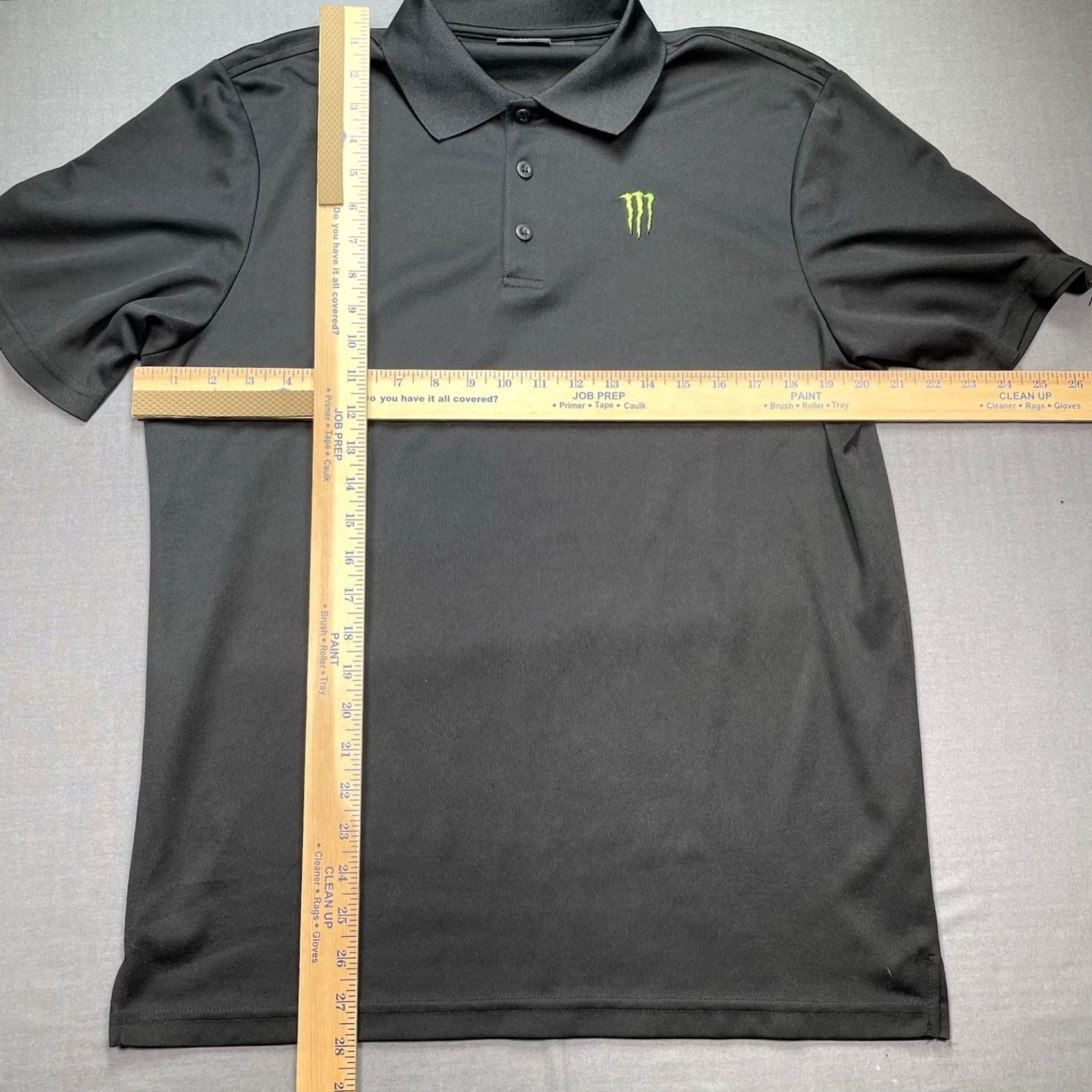 Vintage Monster Energy Polo Black Shirt Buttoned Down Mens Medium Size US M / EU 48-50 / 2 - 4 Thumbnail