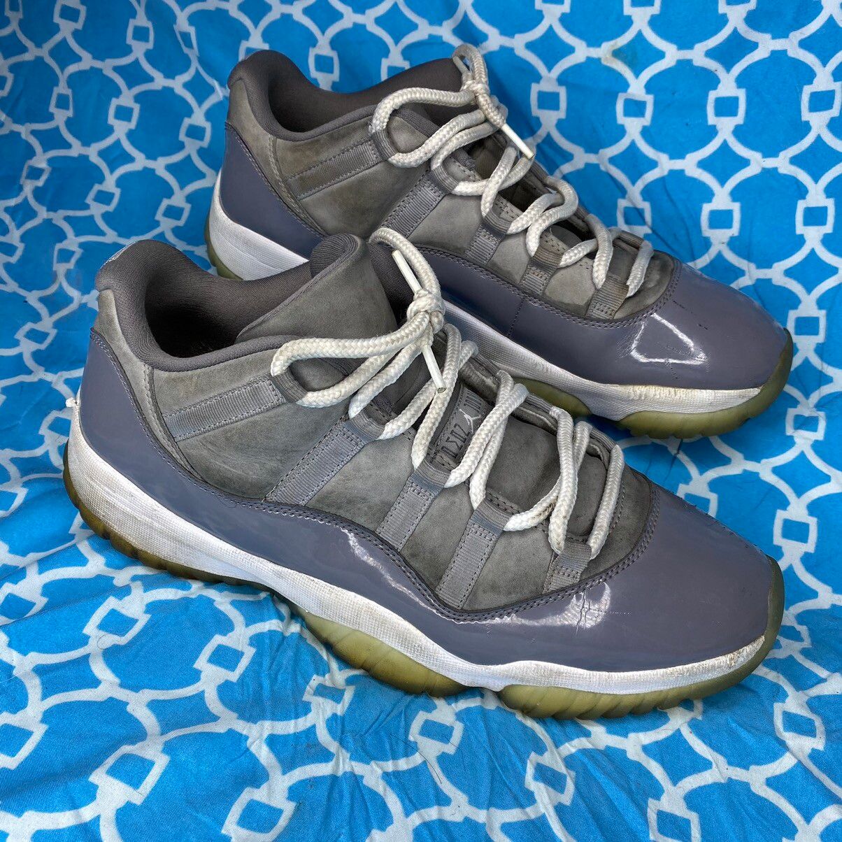 Nike Nike Mens size 12 Air Jordan 11 retro low cool grey sneakers | Grailed
