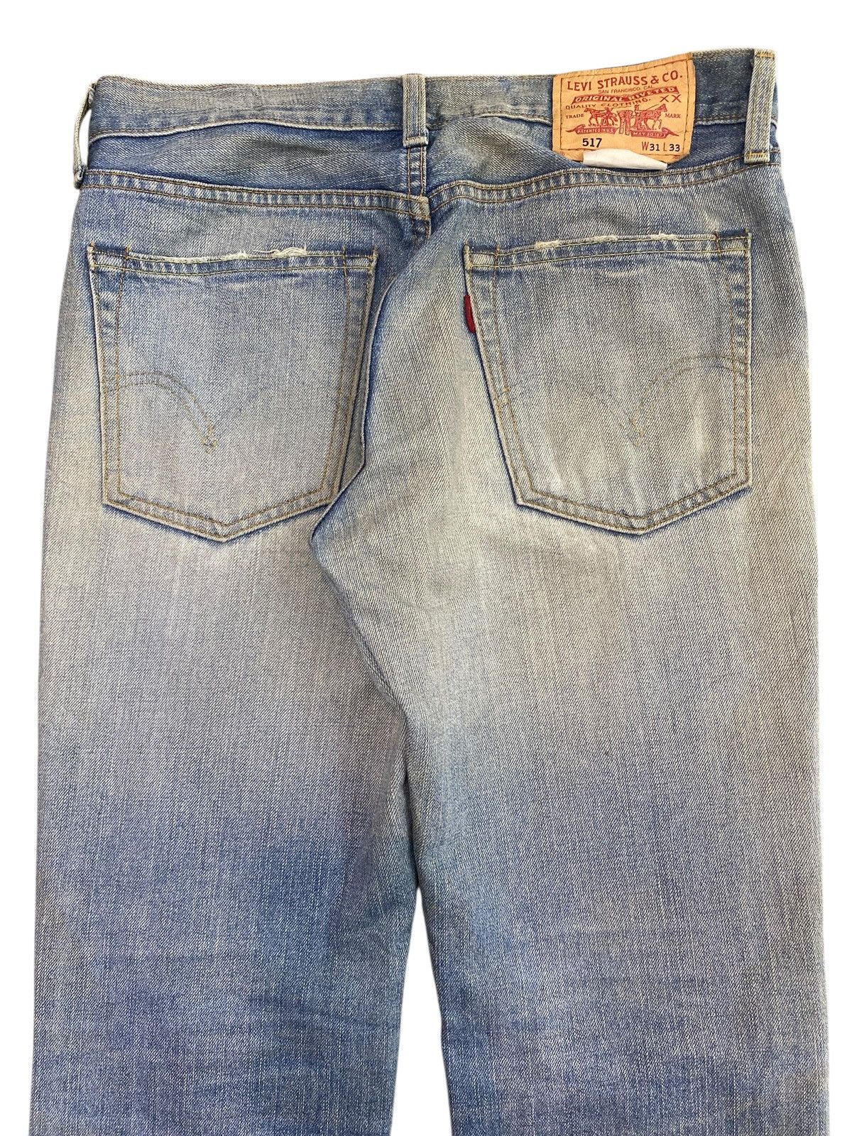 Levi's Vintage Levi’s Ripped Faded Wash Style Flare Jeans Size US 32 / EU 48 - 4 Thumbnail
