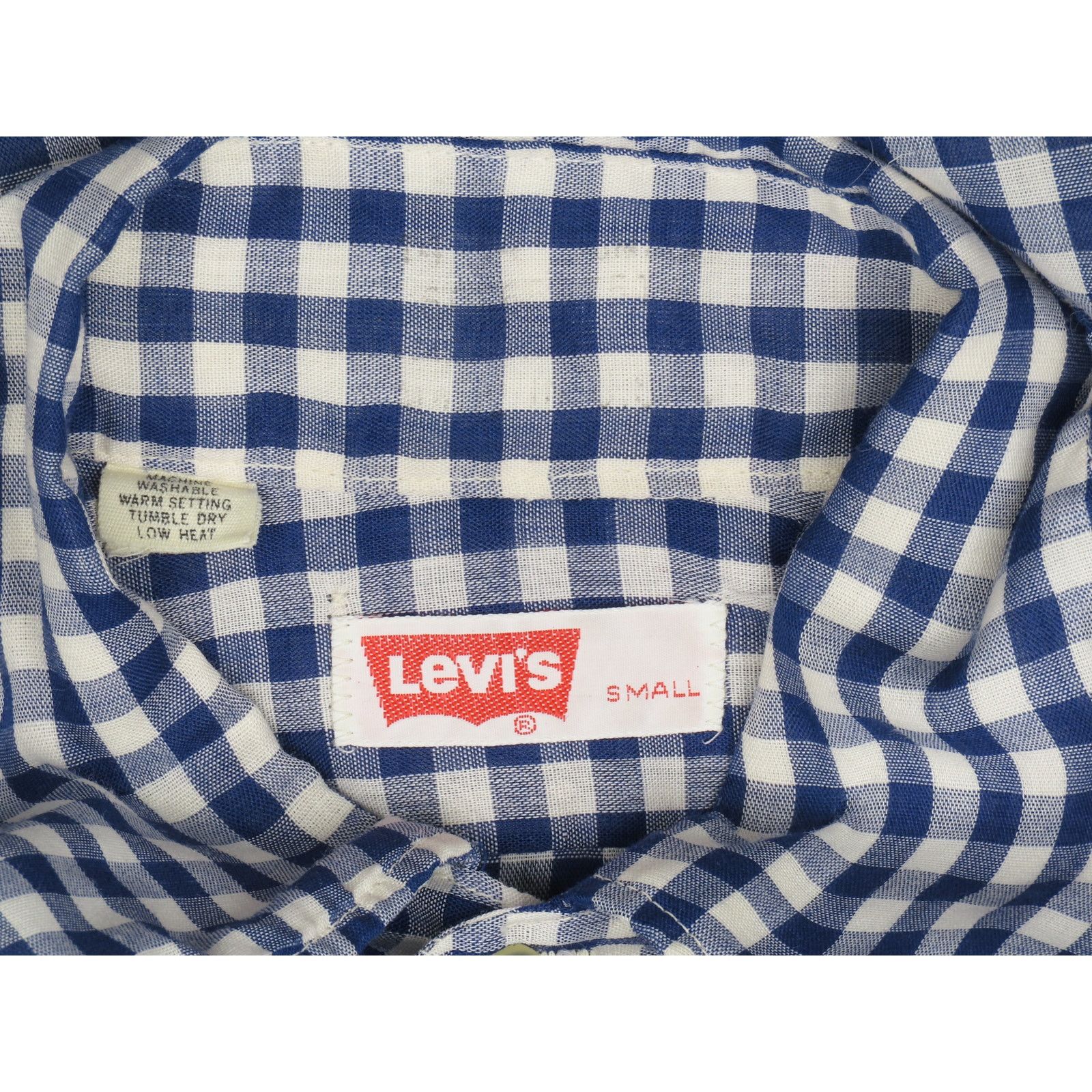 Other 70s Vintage Levi's Cowgirl Boho Mod Hippie White Tab Shirt Size S / US 4 / IT 40 - 7 Thumbnail