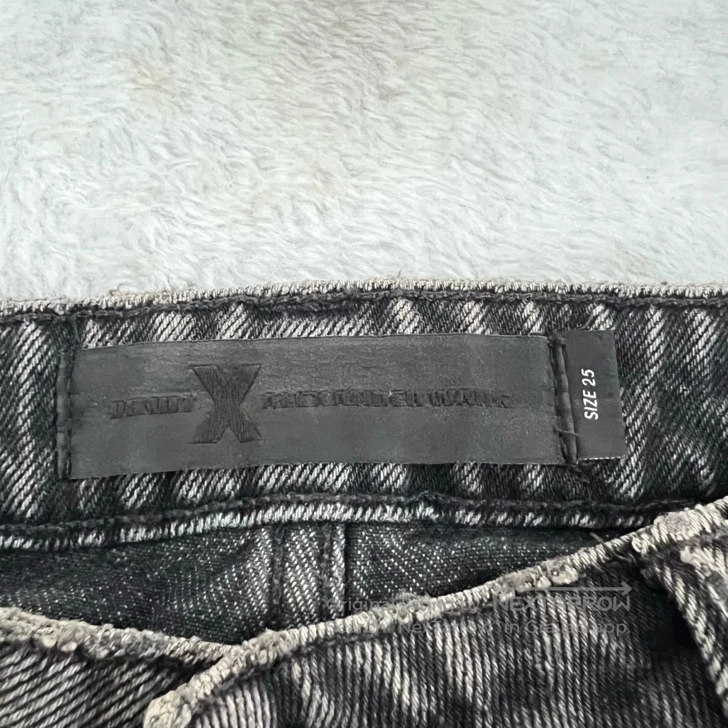 Alexander Wang Alexander Wang Black Gray Denim Casual Pants. Size 25" / US 0 / IT 36 - 3 Thumbnail