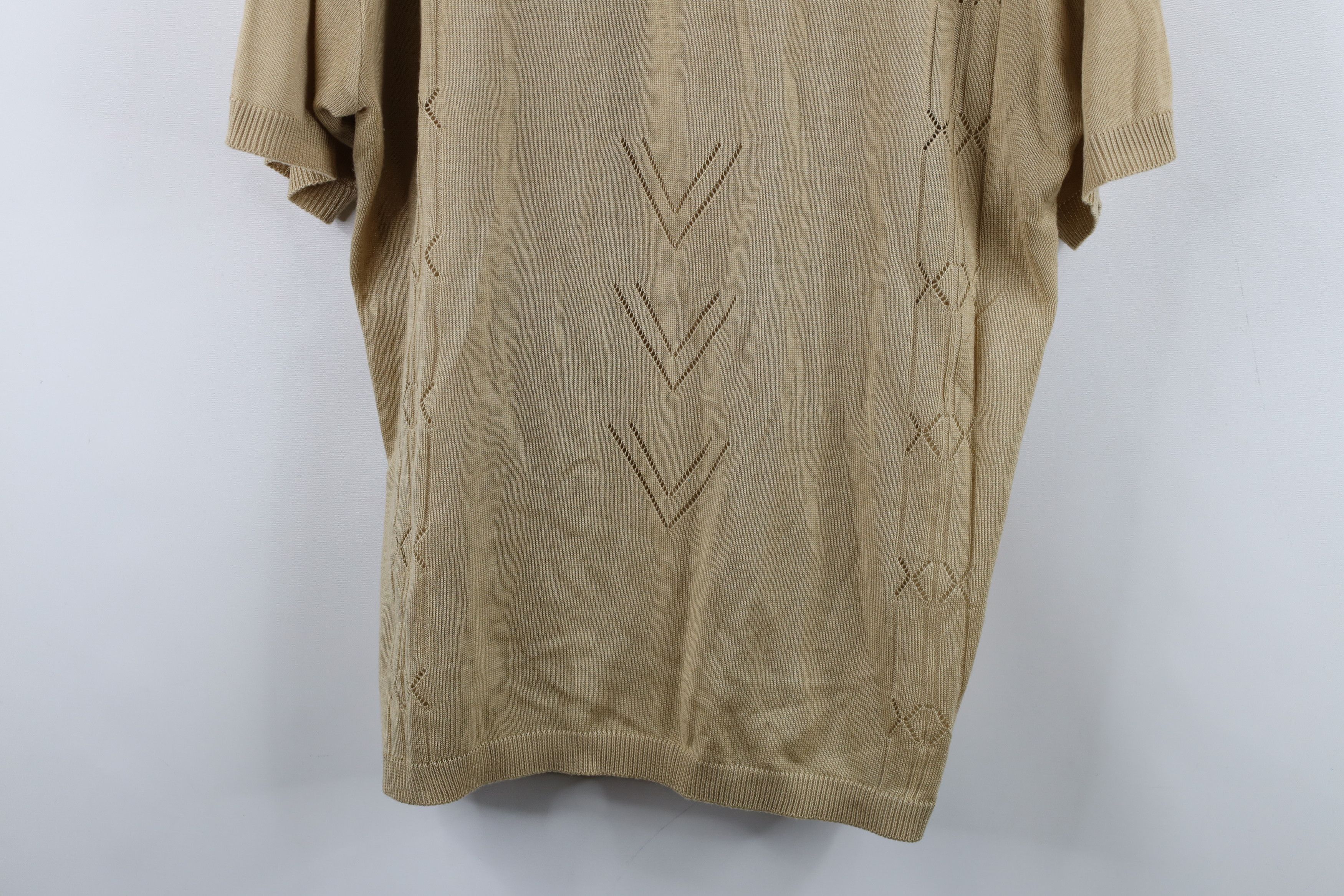 Vintage Vintage 90s Streetwear Knit Short Sleeve Collared Polo Shirt Size US L / EU 52-54 / 3 - 3 Thumbnail