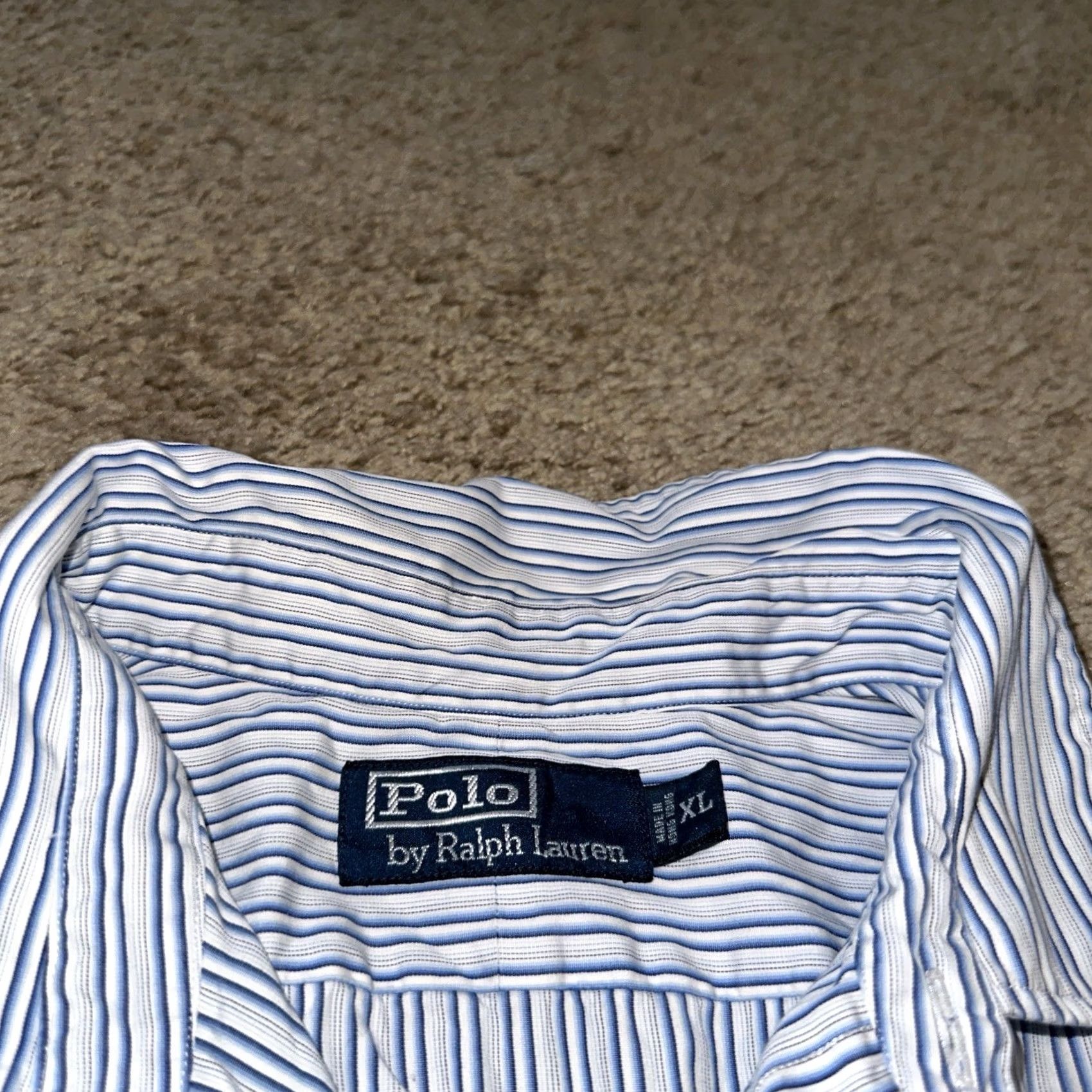 Polo Ralph Lauren VINTAGE Polo Ralph Lauren Shirt Men XL Pony Oxford Sailing Striped Long Sleeve Button-Up Size US XL / EU 56 / 4 - 4 Thumbnail