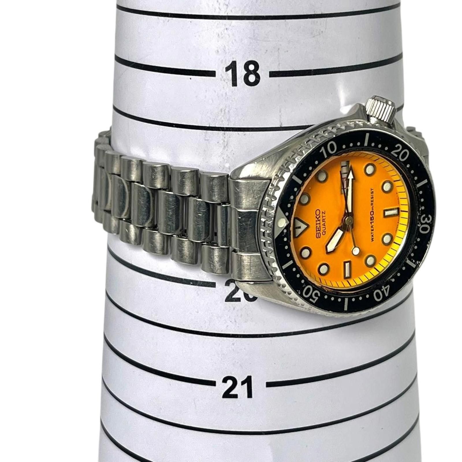 Seiko Seiko - Men's Quartz Wristwatch with Orange Dial Size ONE SIZE - 8 Thumbnail