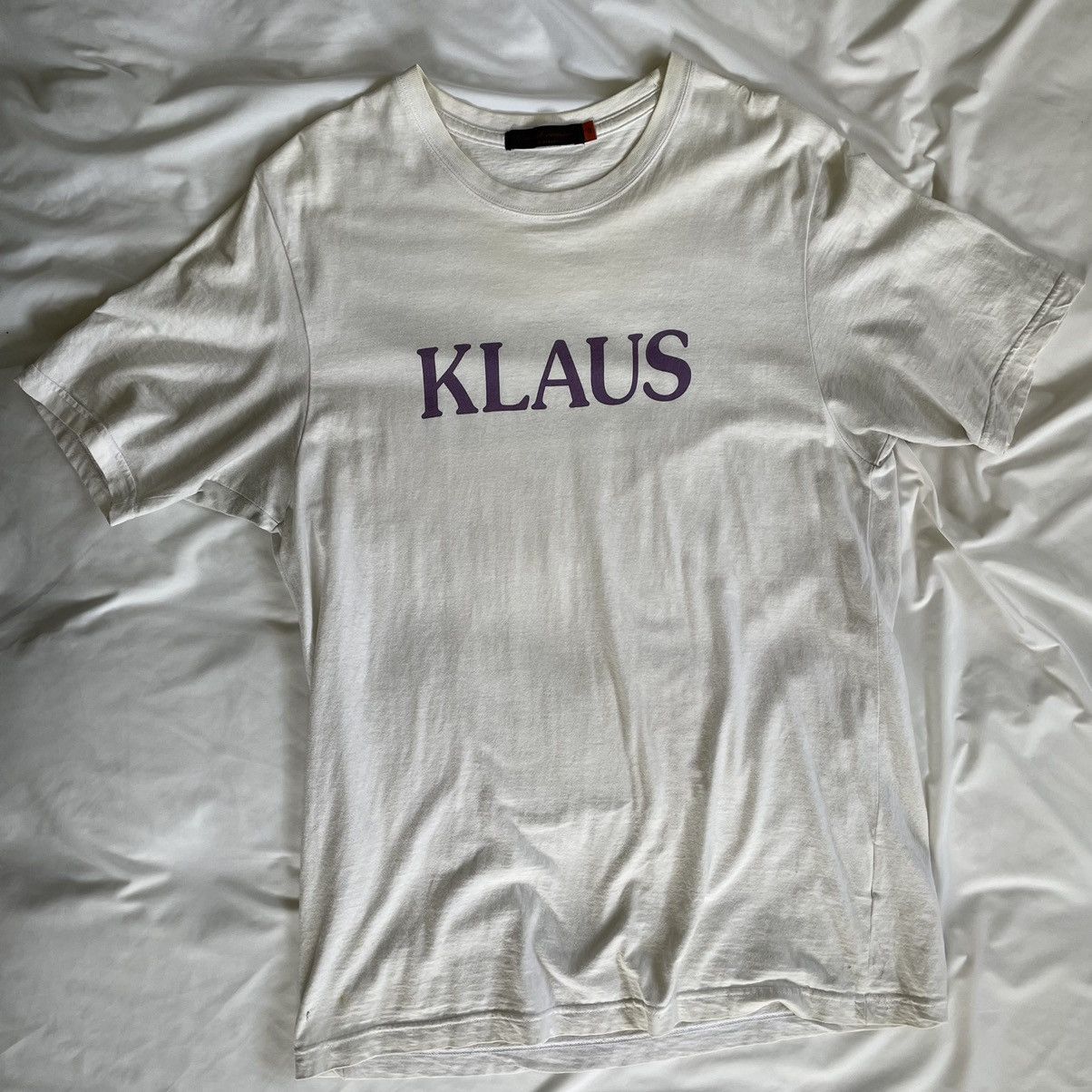 image of Undercover Klaus Tee in White, Men's (Size Large)