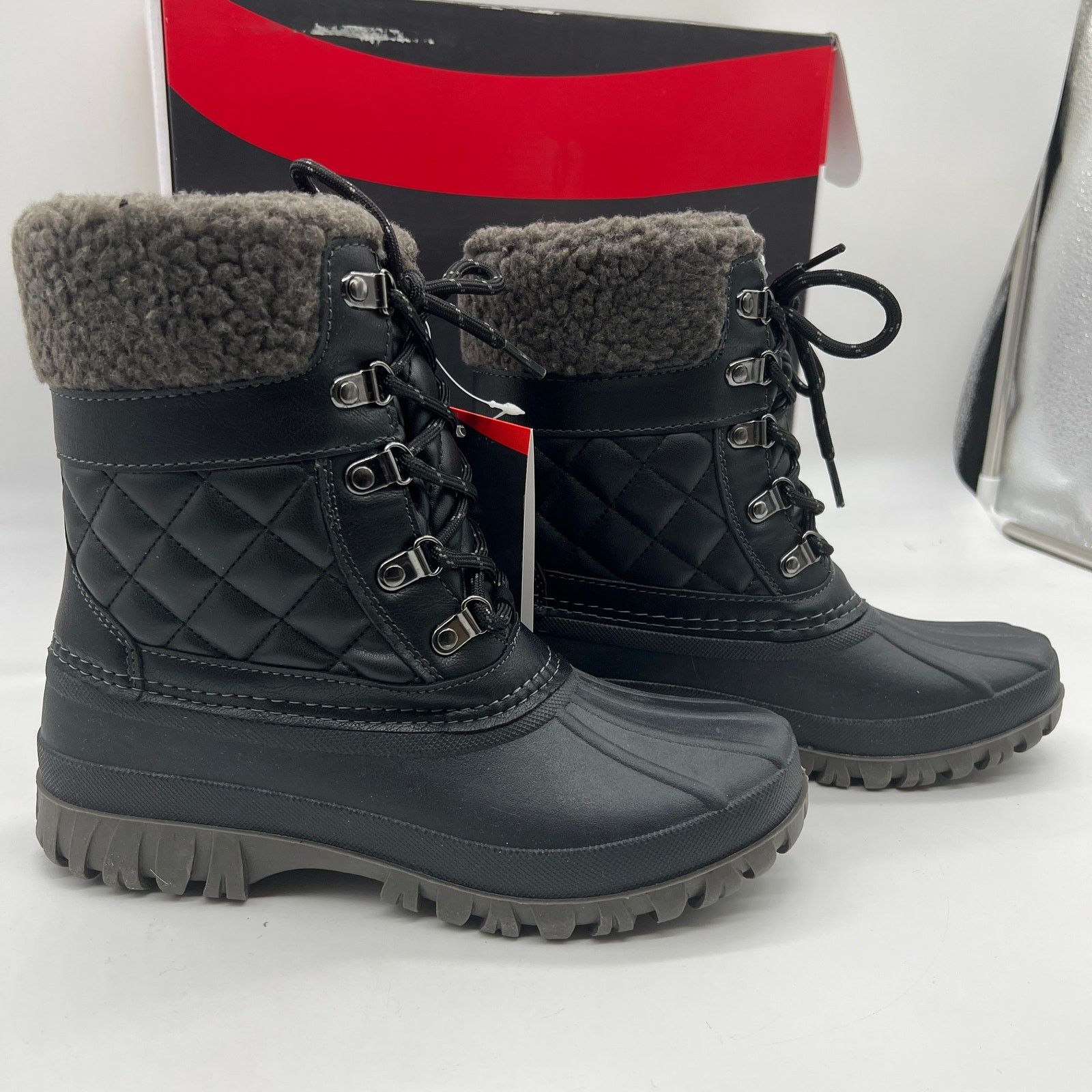 Cougar Waterproof Winter Boots Size Medium Black